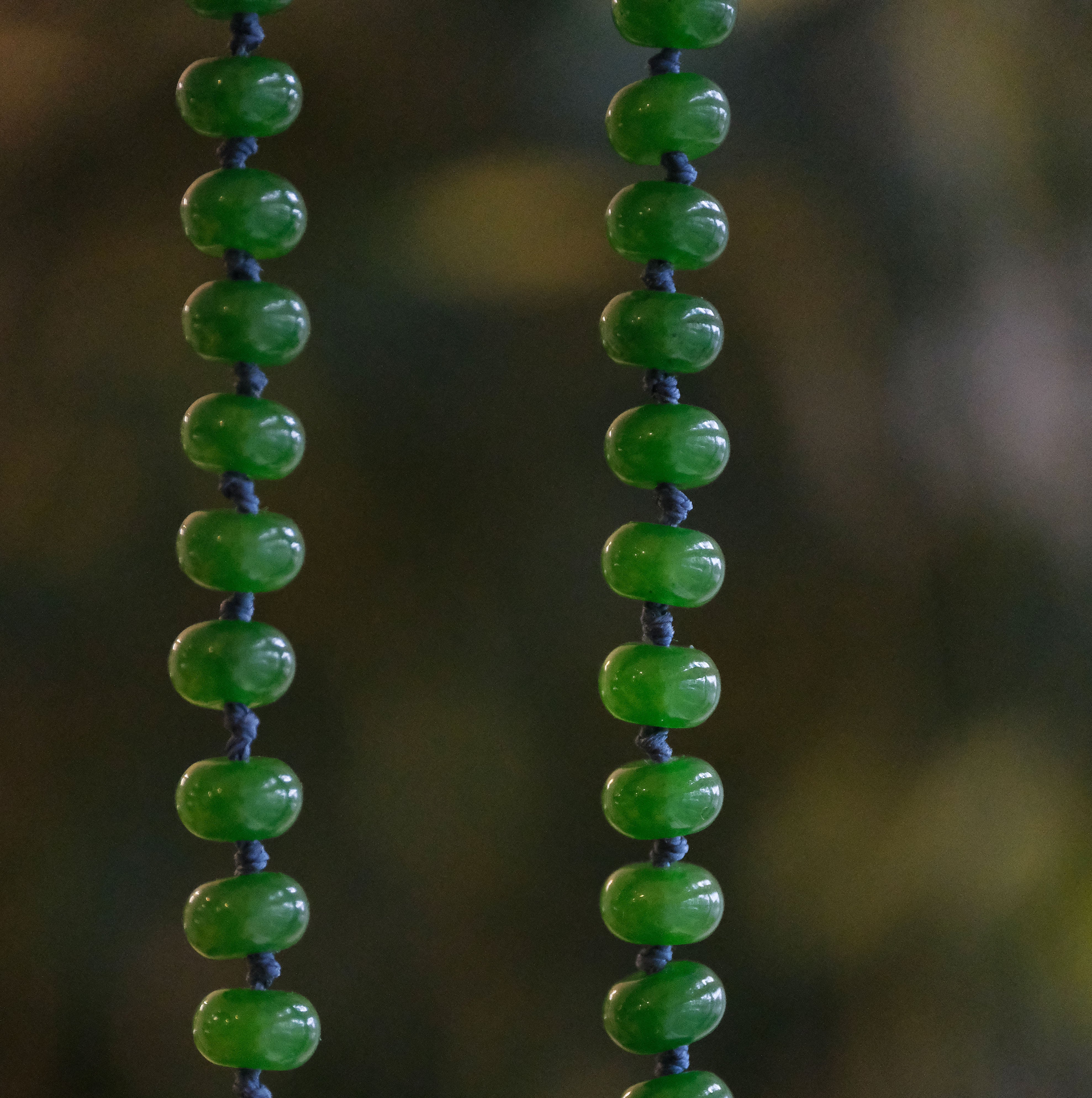 Knotted Nephrite Jade Necklace
