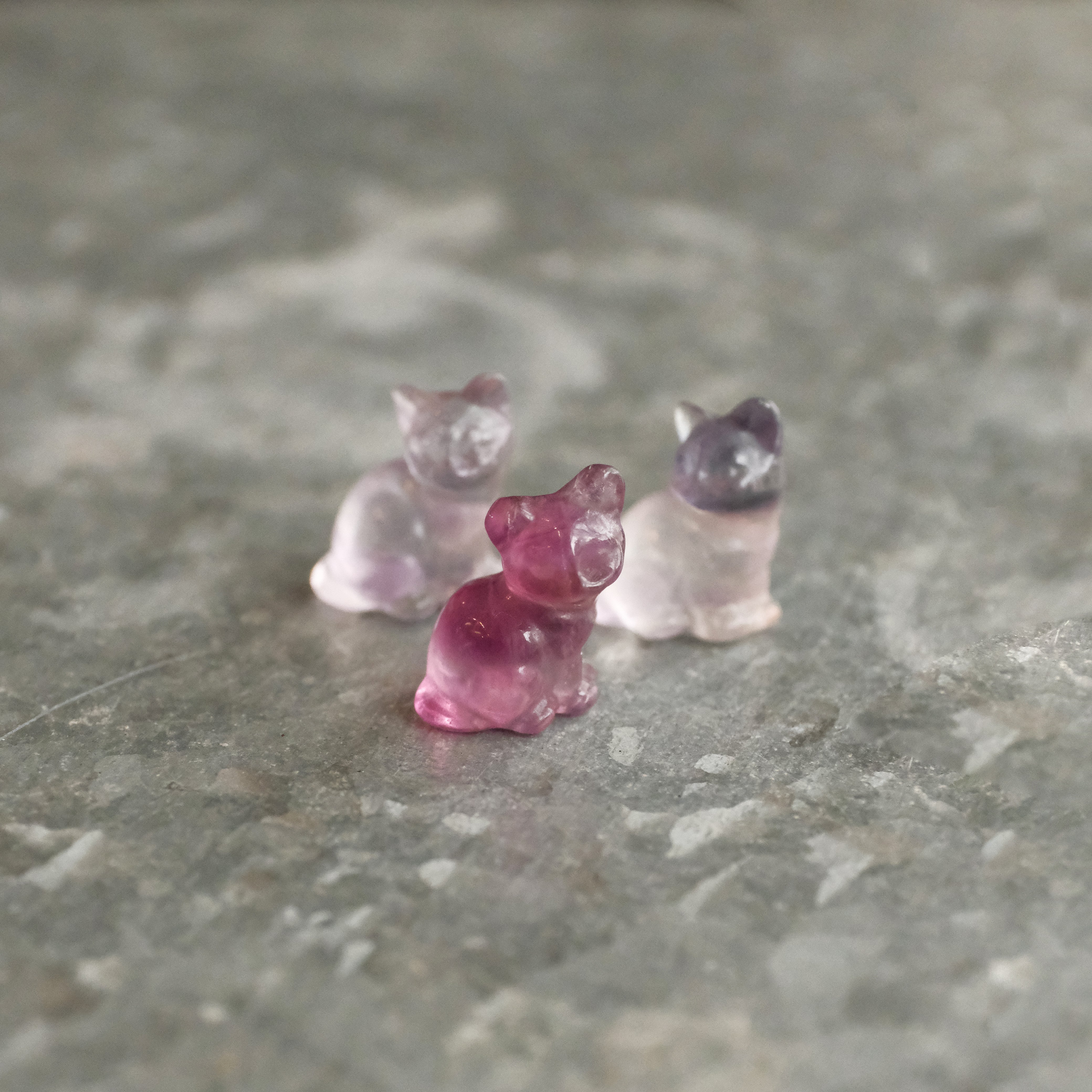 Mini Fluorite Cat