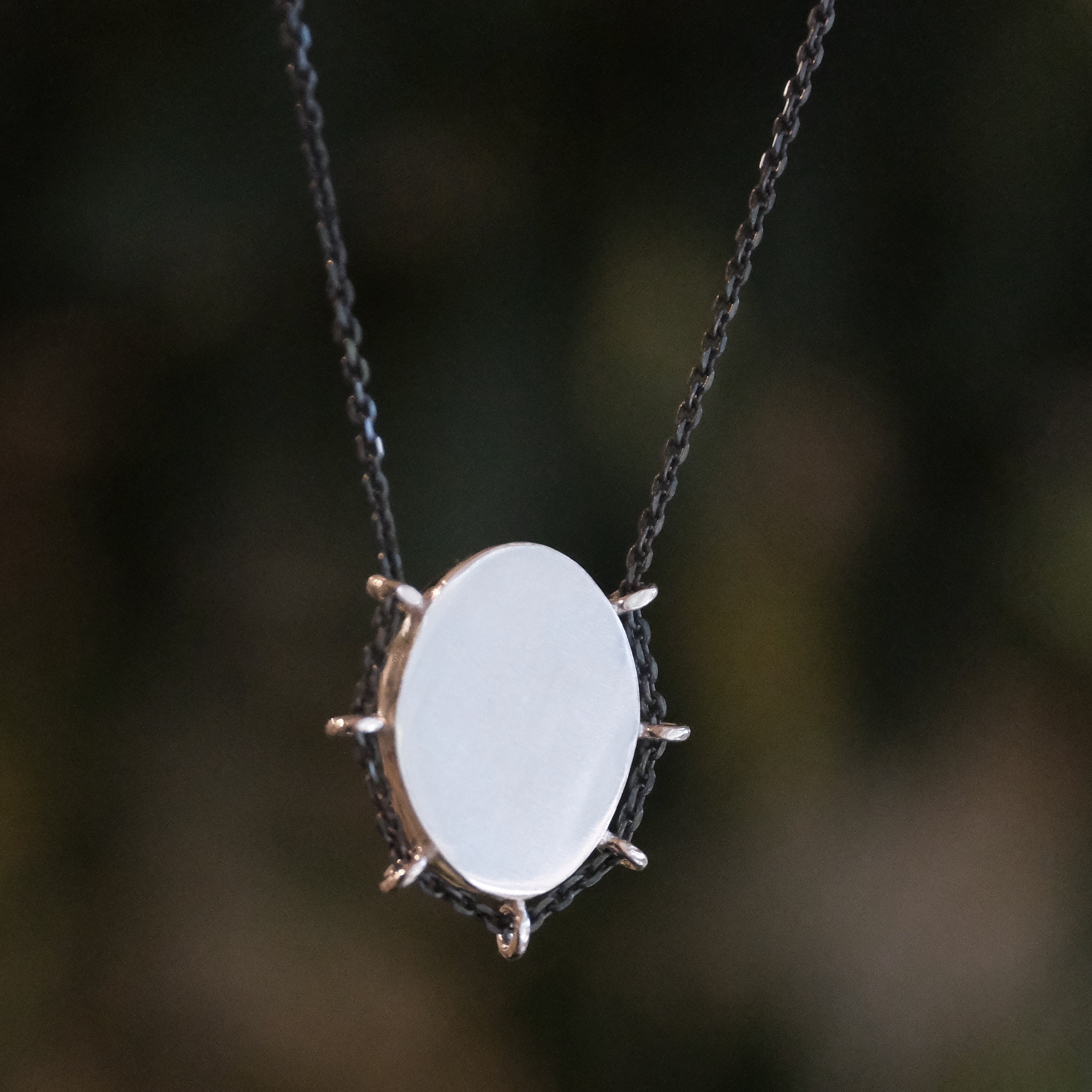Sterling + Pyrite Path Necklace - One of a Kind