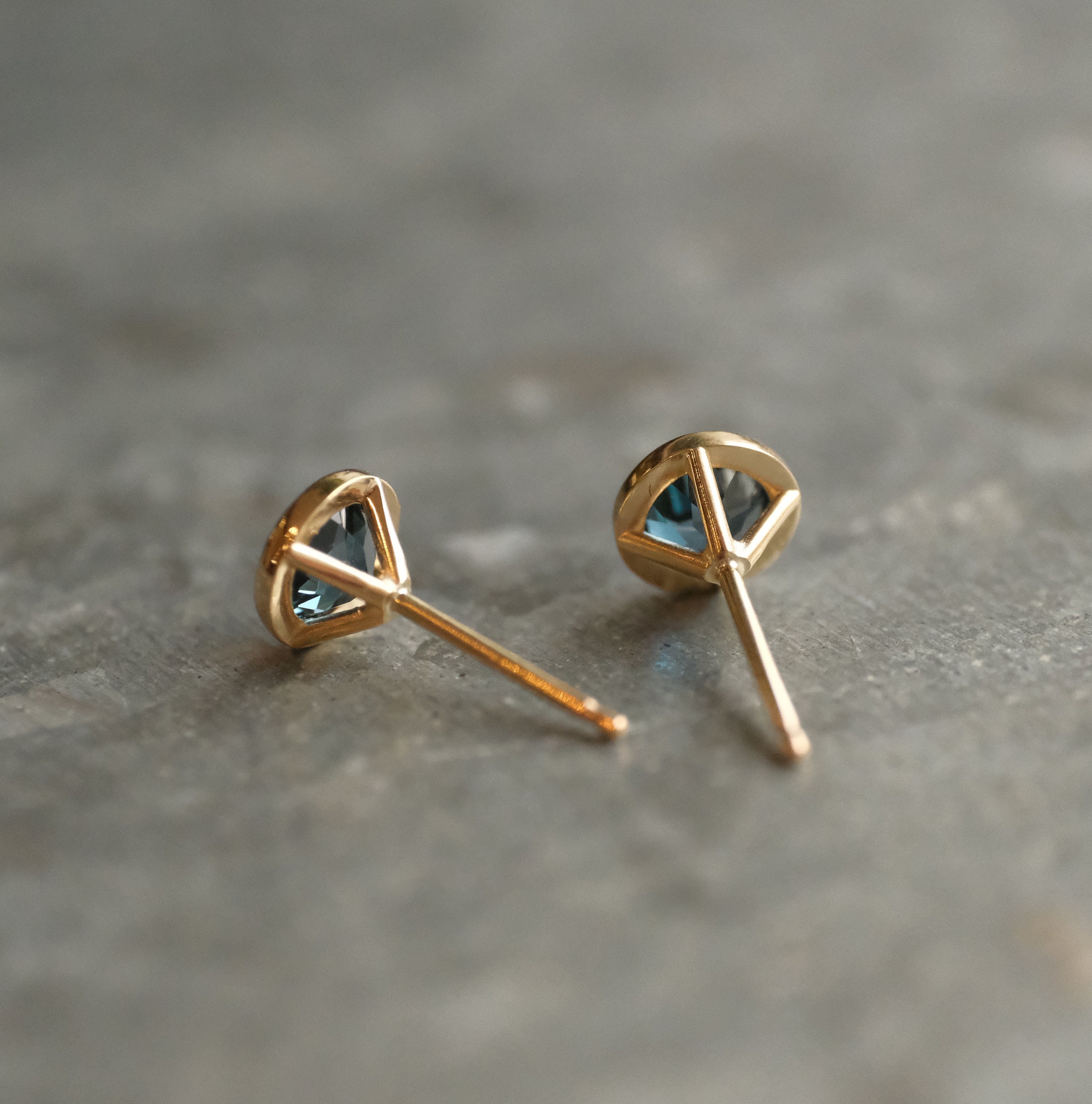 14k + London Topaz Studs