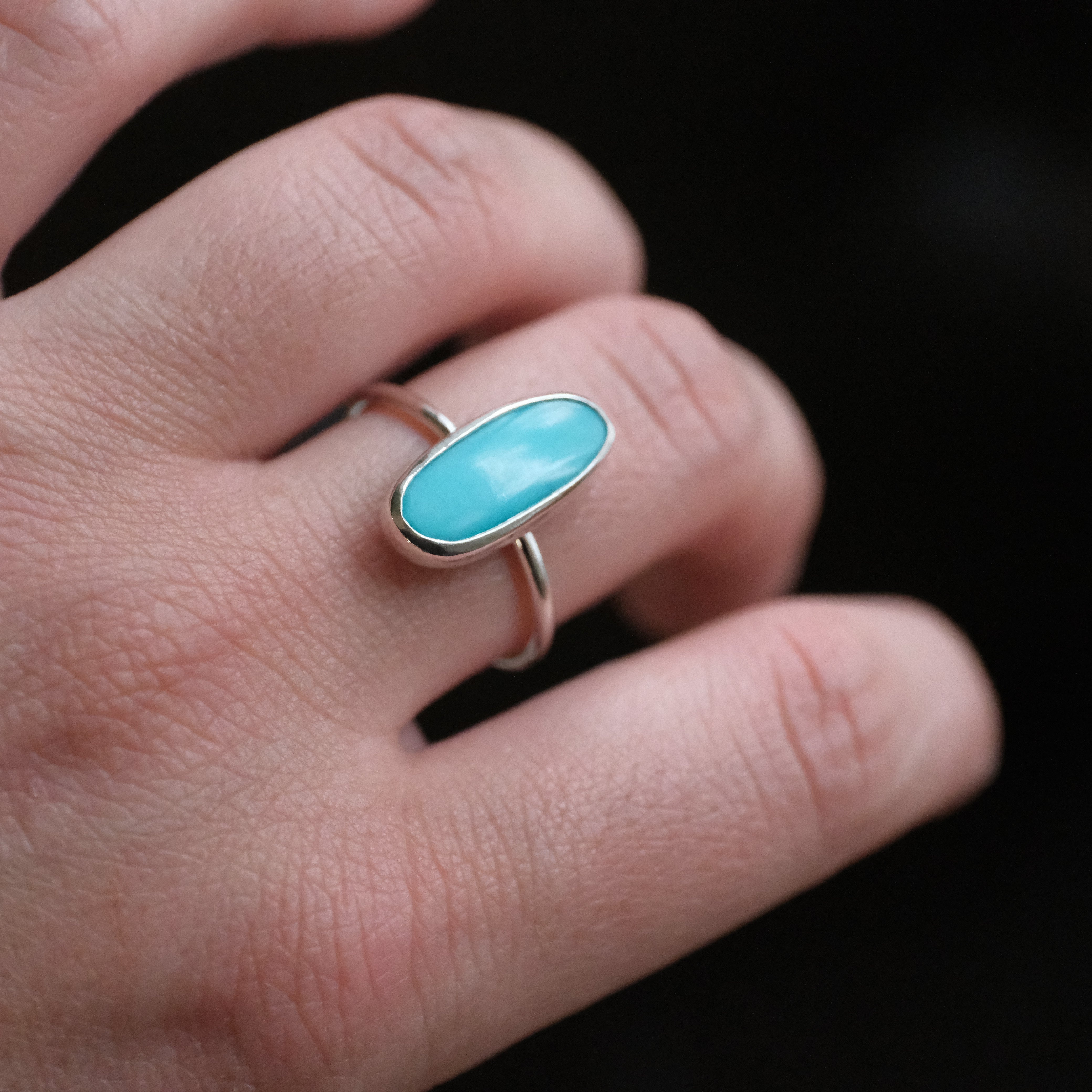 Turquoise Chiquito Ring (Size 9) - One of a Kind