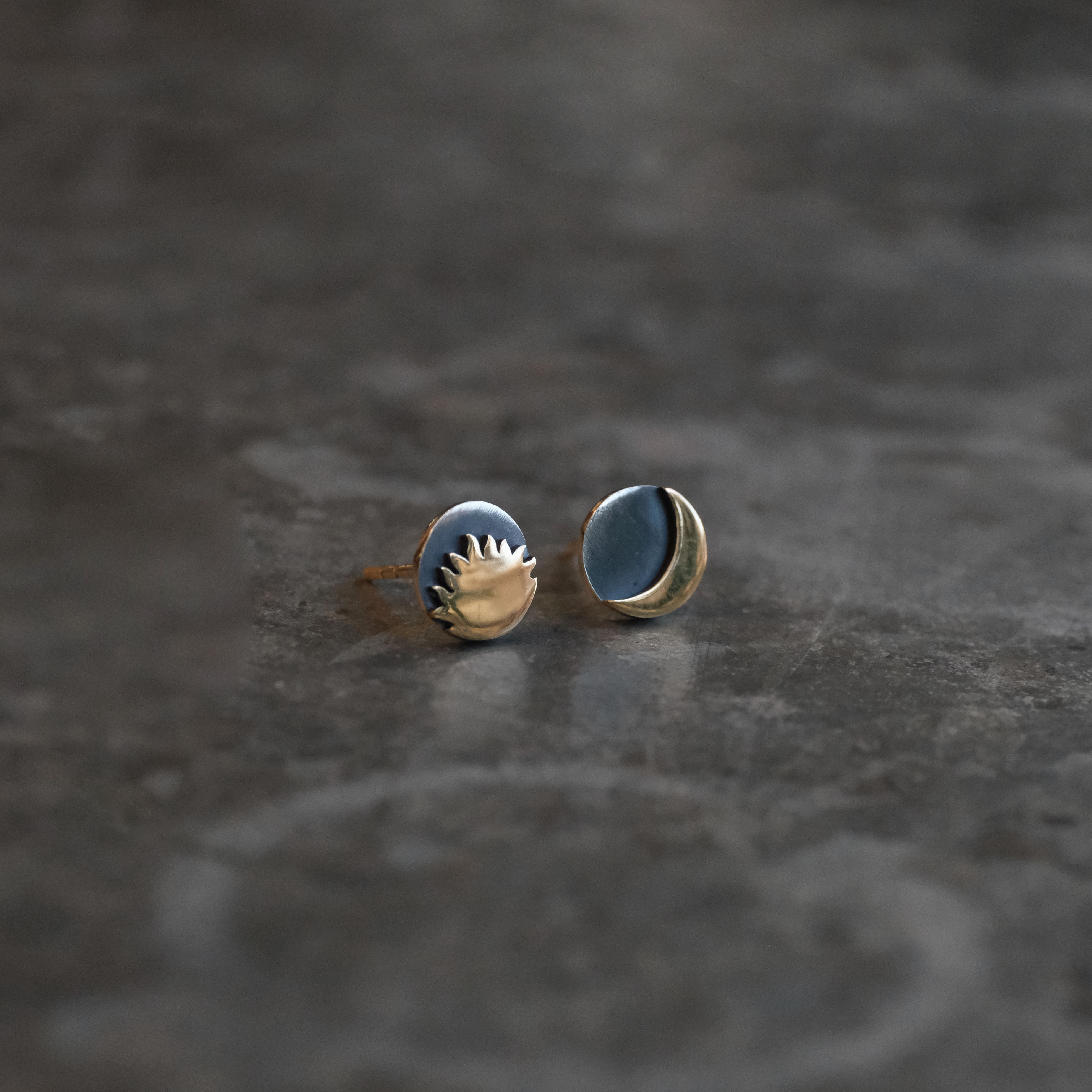 Balance Sterling + Bronze Studs