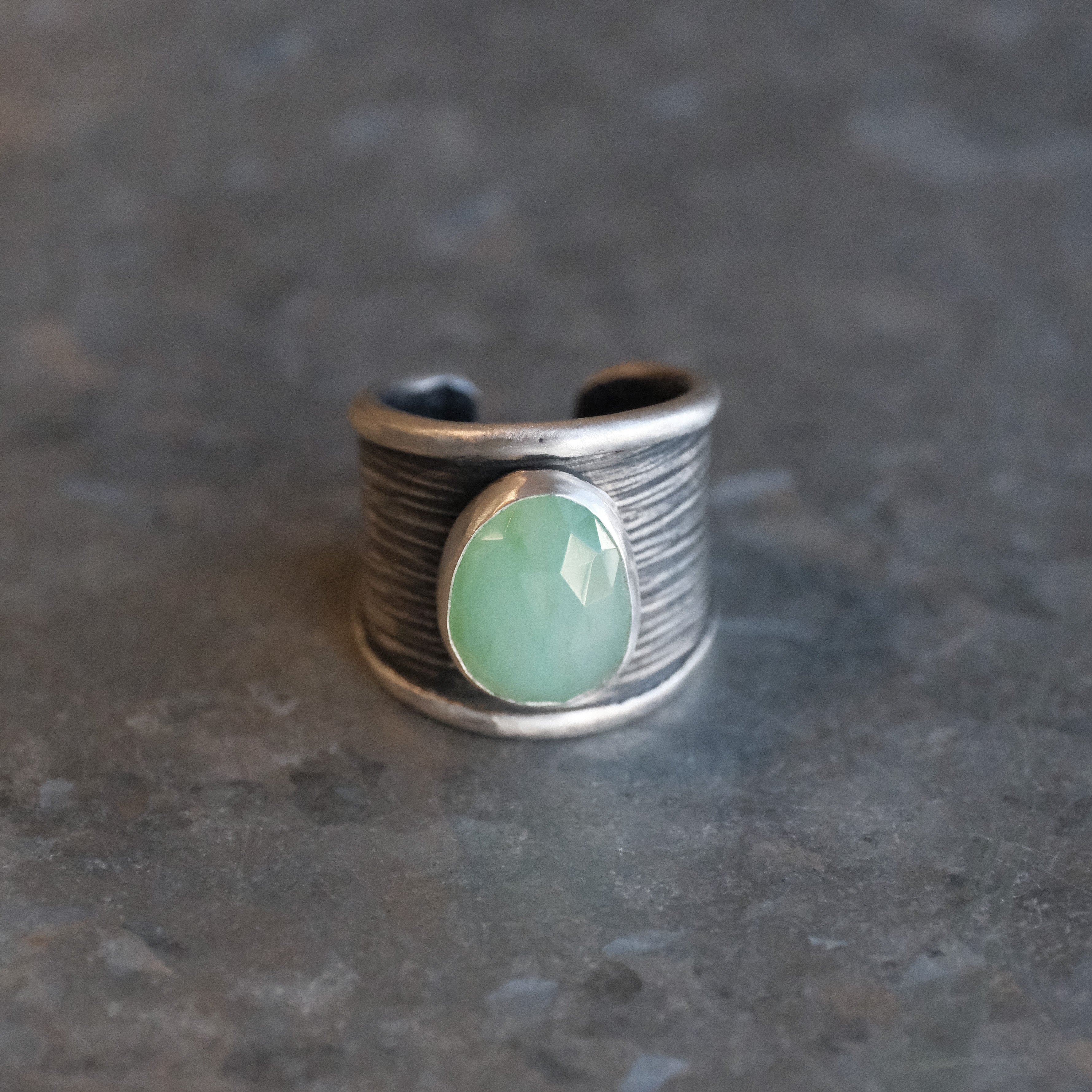 Chrysoprase Winslow Ring (Adjustable) - One of a Kind