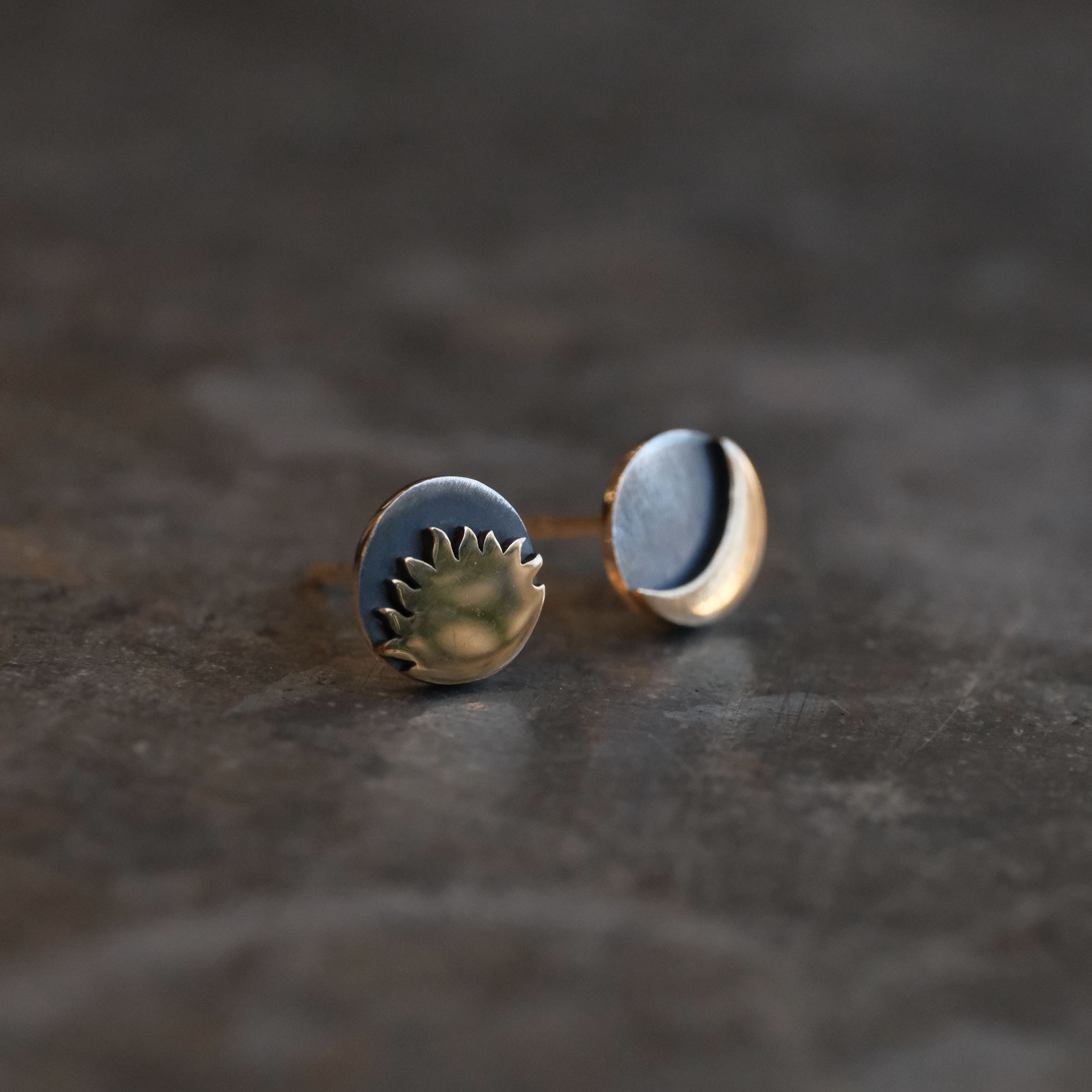 Balance Sterling + Bronze Studs