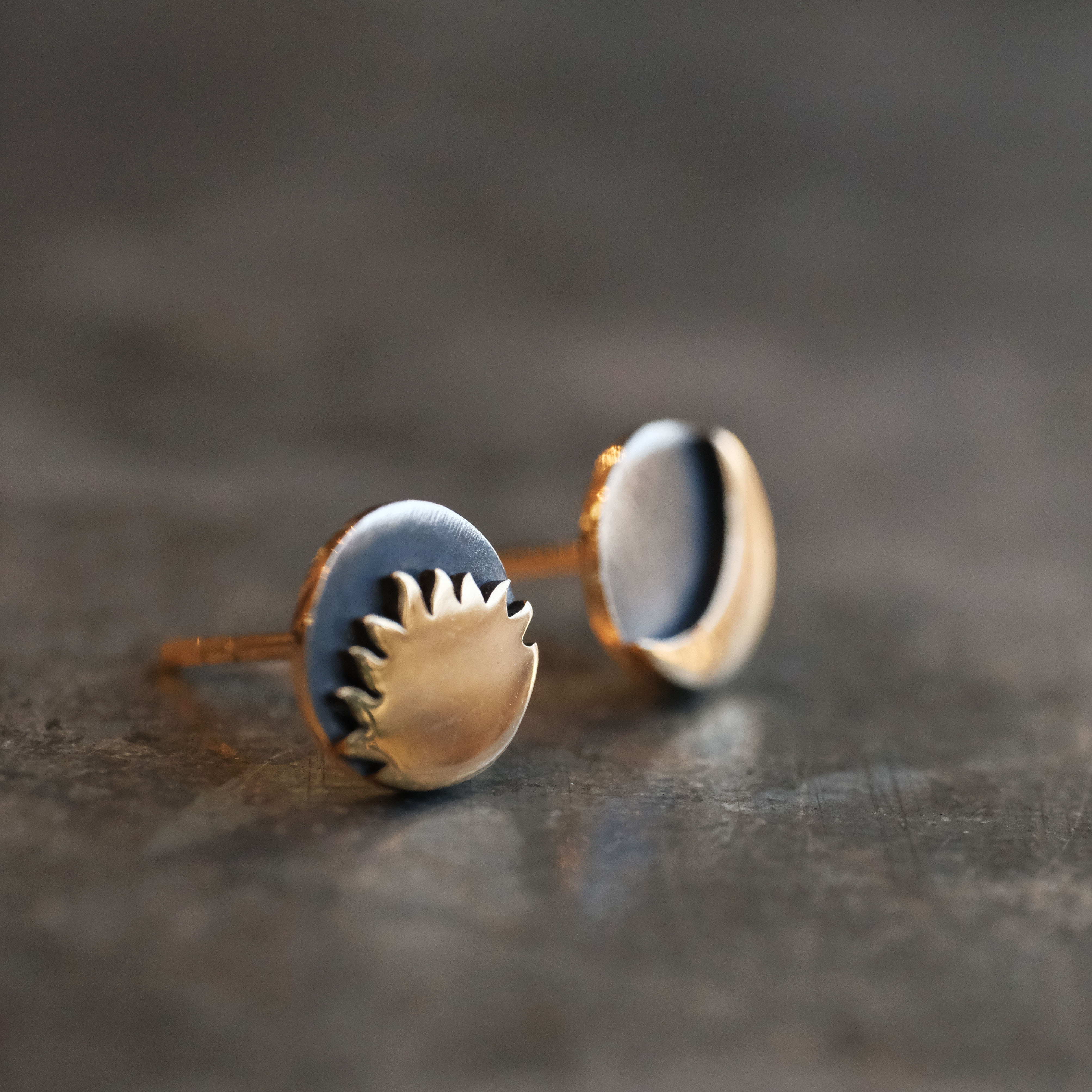Balance Sterling + Bronze Studs