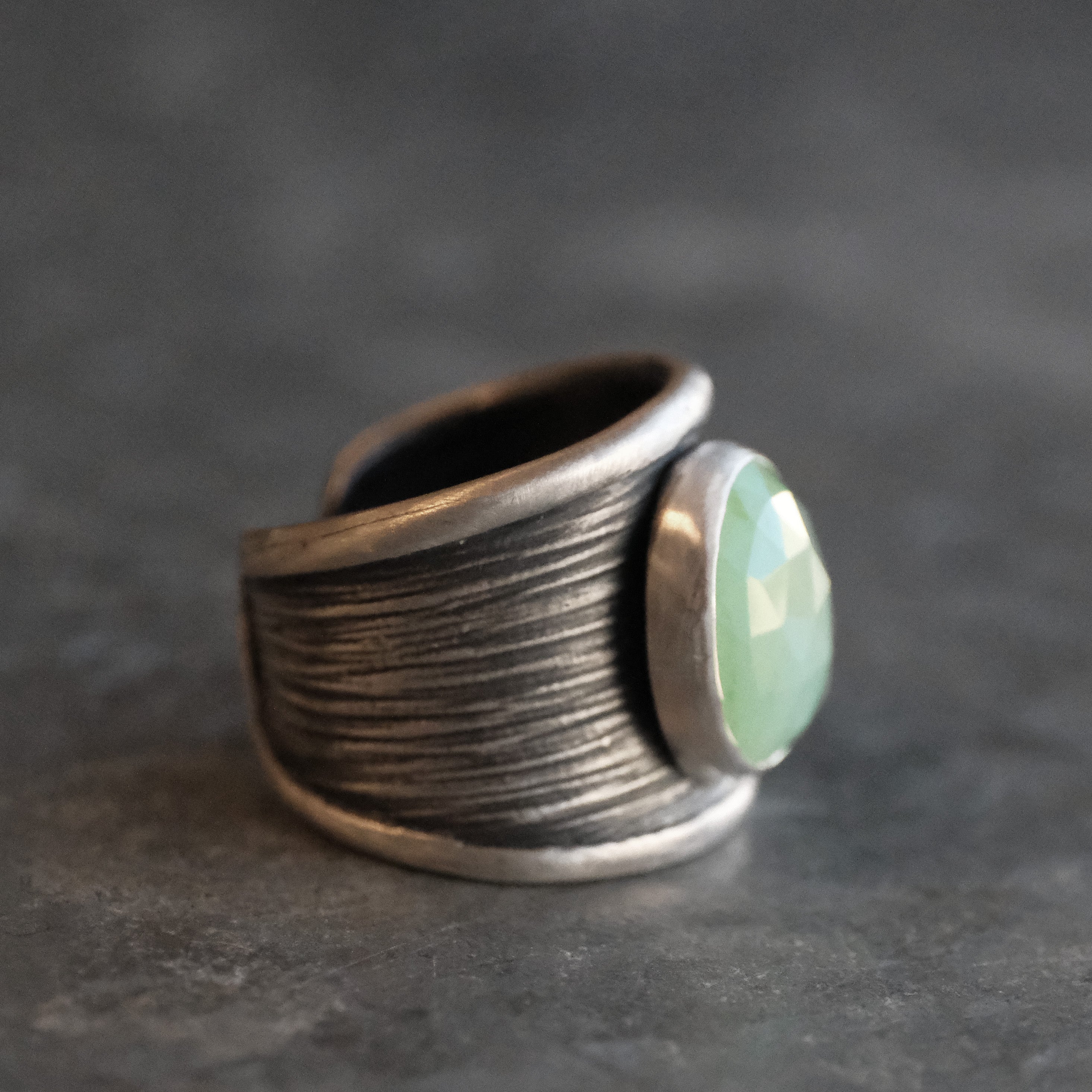 Chrysoprase Winslow Ring (Adjustable) - One of a Kind