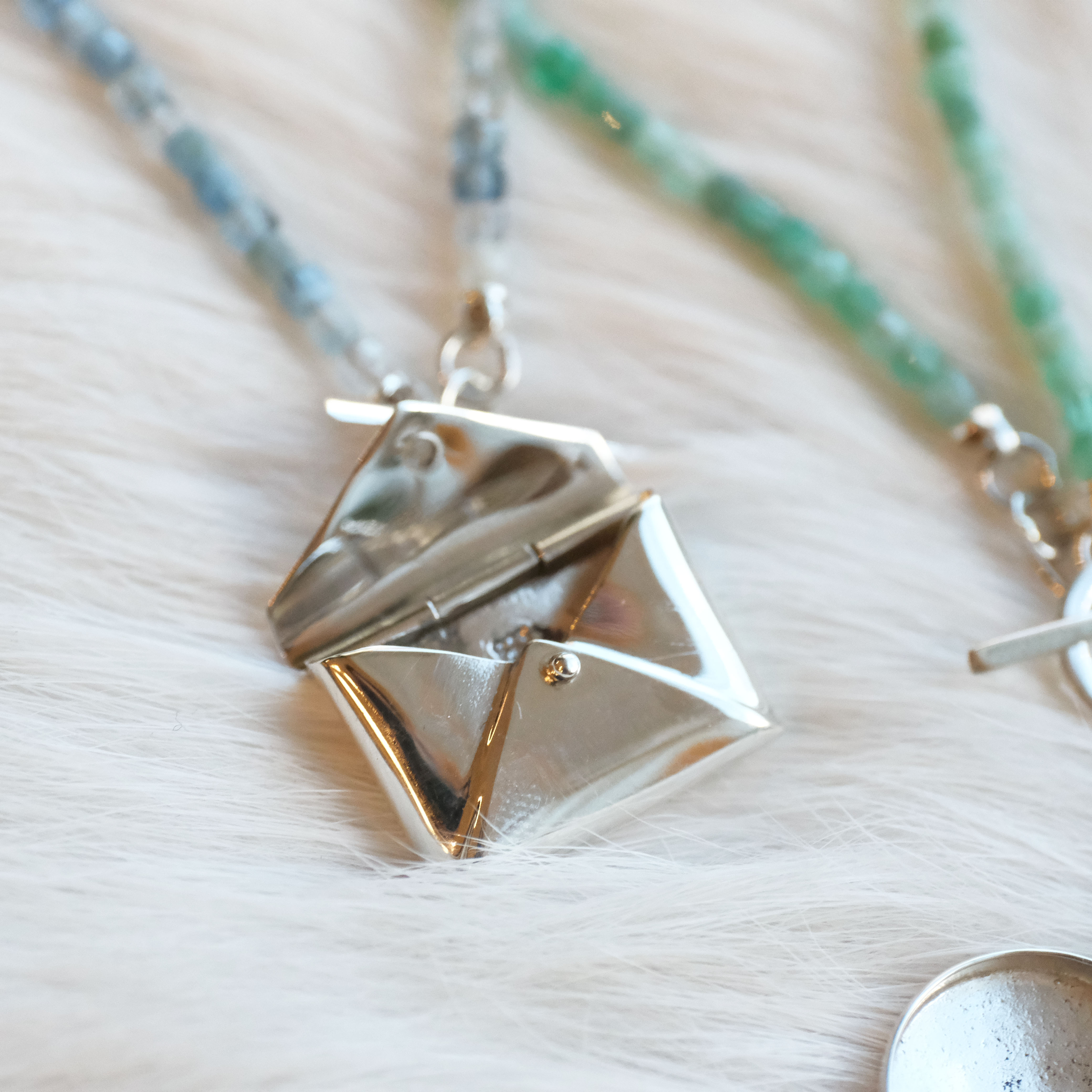 Love Letter Aquamarine Necklace