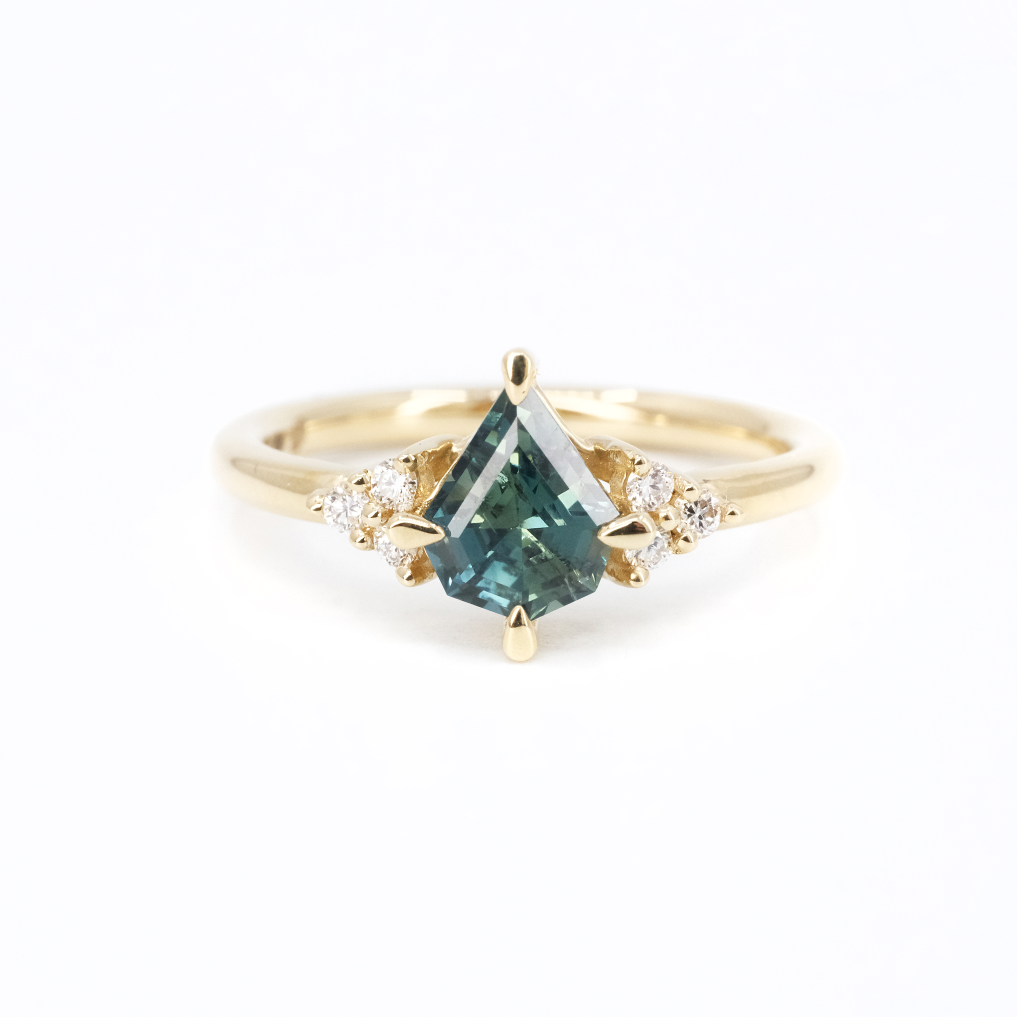 14k Sapphire + Diamond Sanctum Ring - One of a Kind