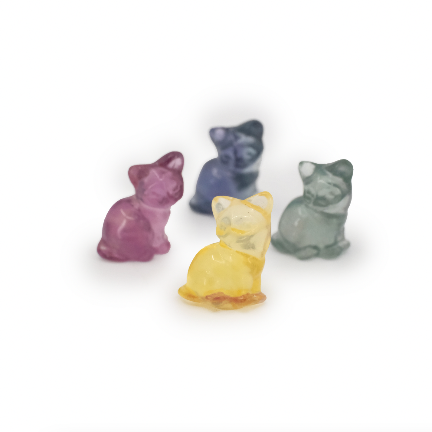 Mini Fluorite Cat