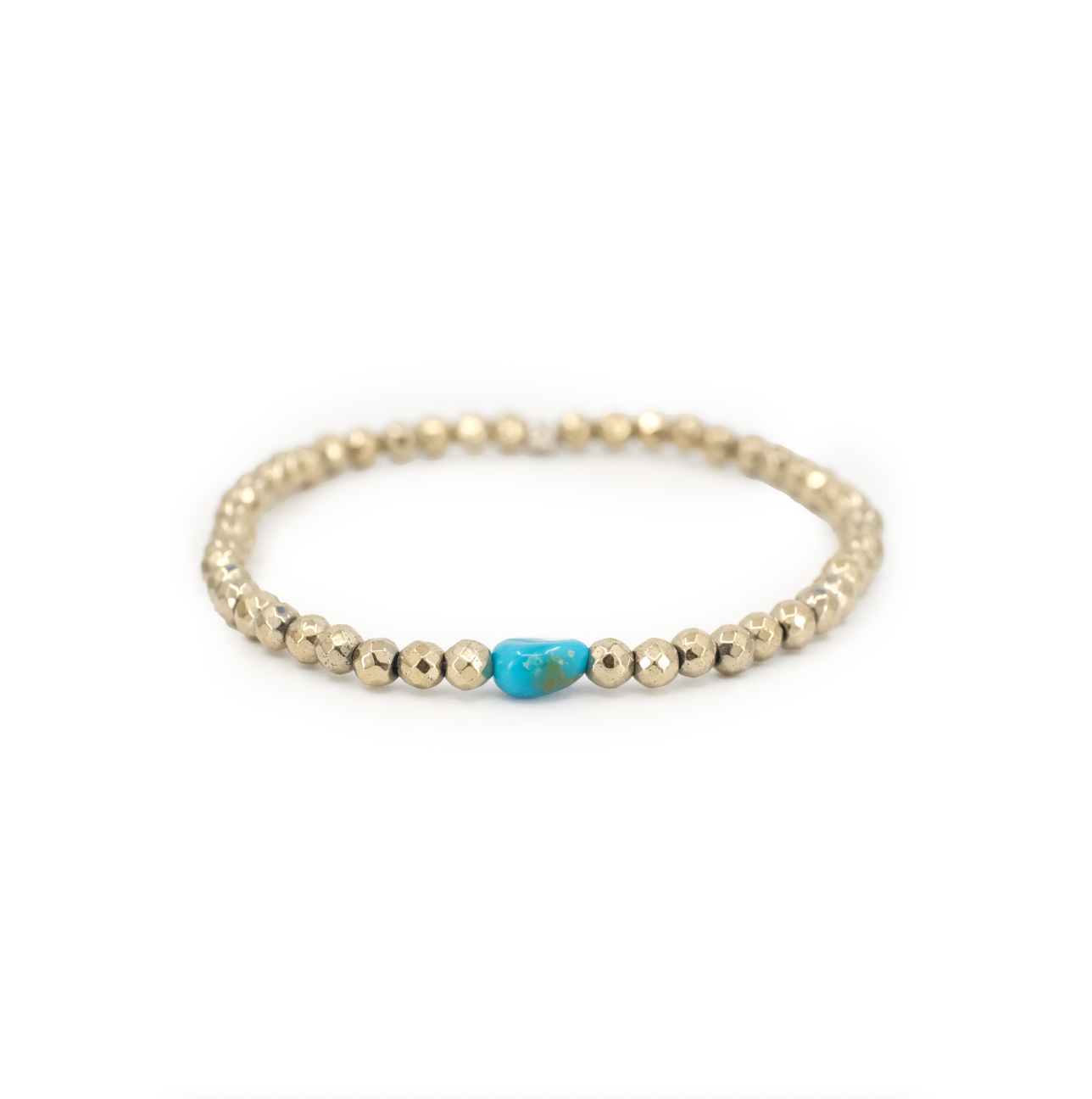 Dez Pyrite + Turquoise Bracelet