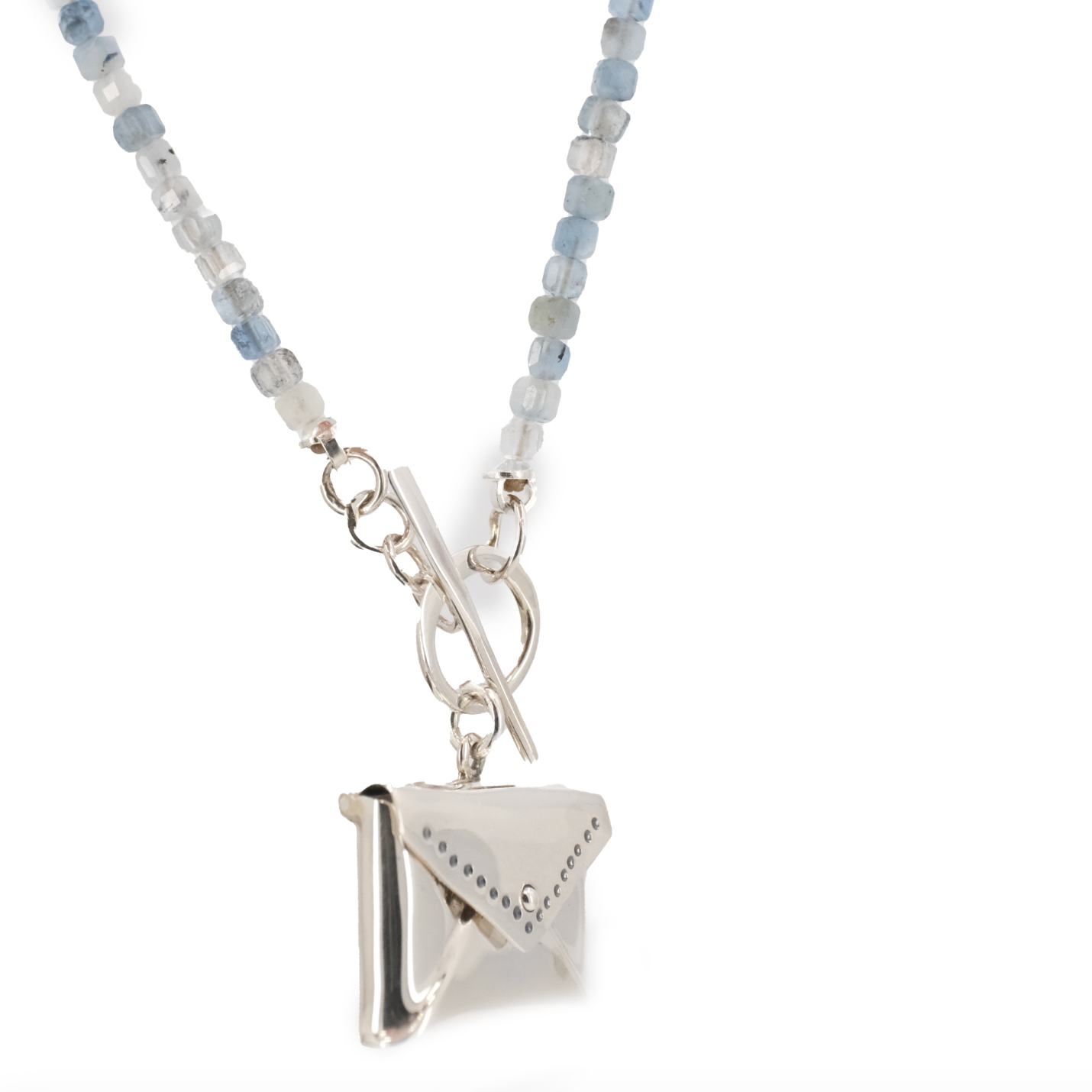 Love Letter Aquamarine Necklace