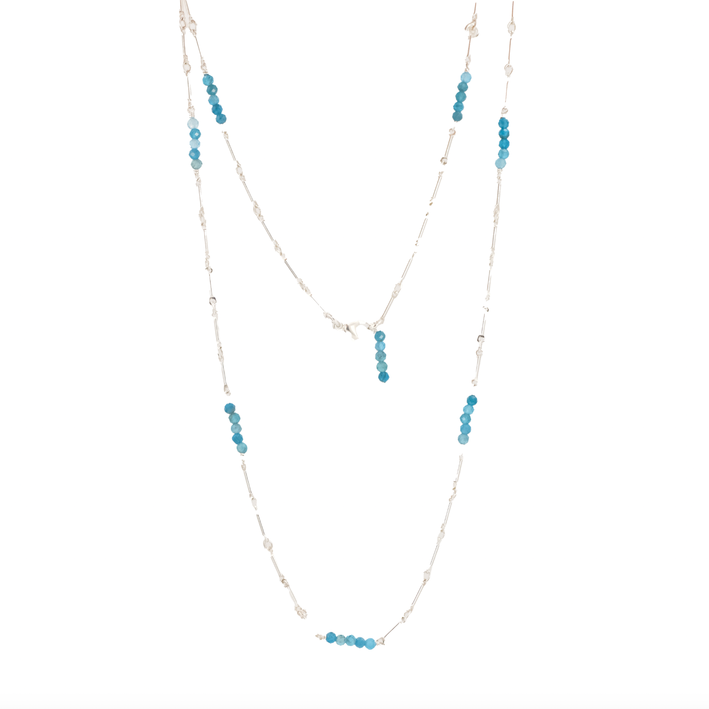Astrid Apatite + Sterling Necklace