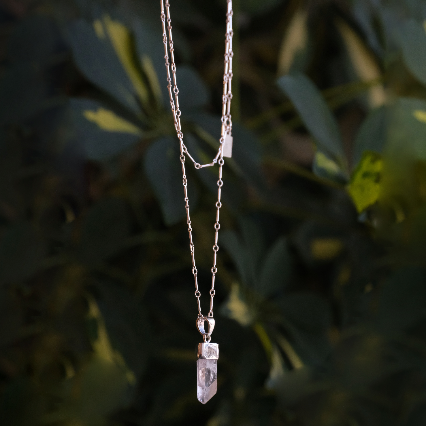 Danburite + Sterling Musing Necklace - One of a Kind