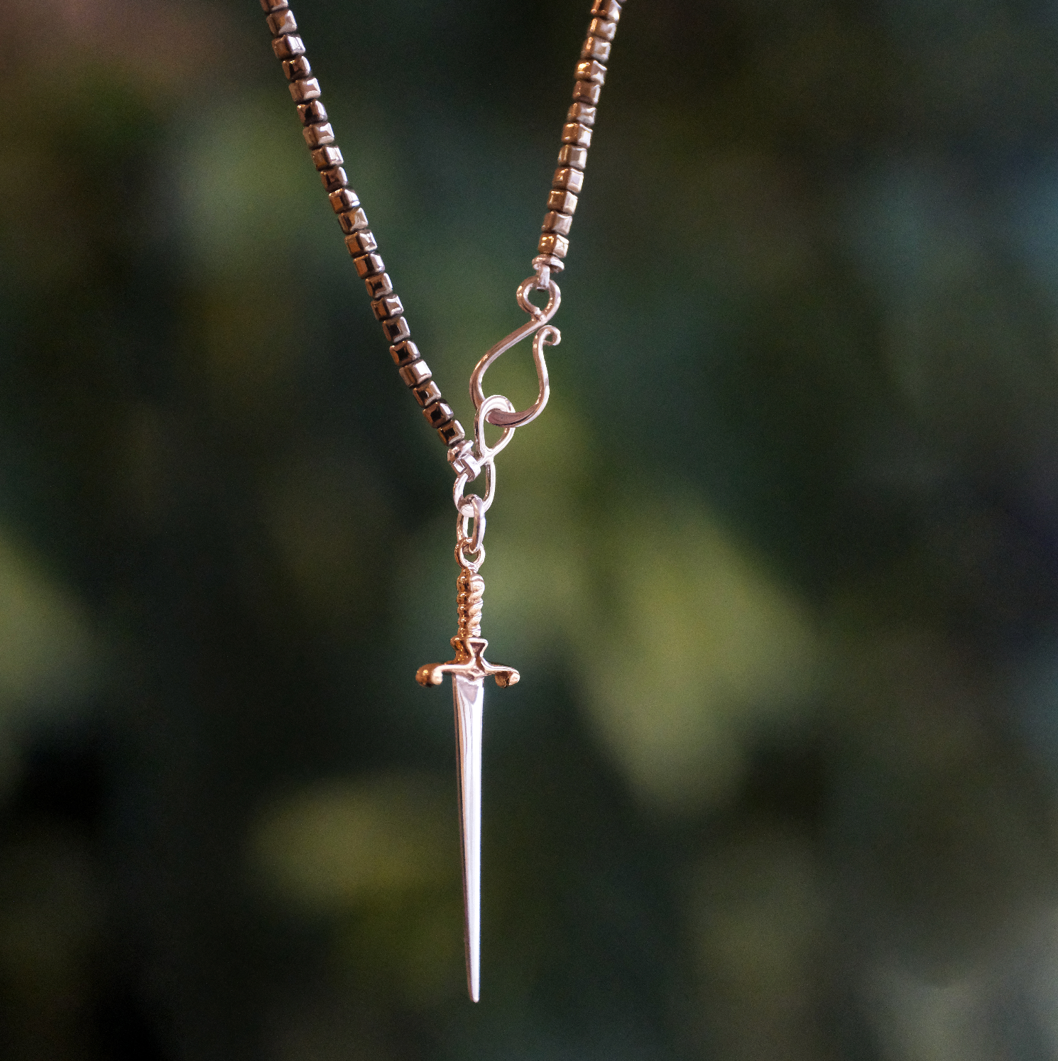 Pyrite + Sterling Isabeau Necklace