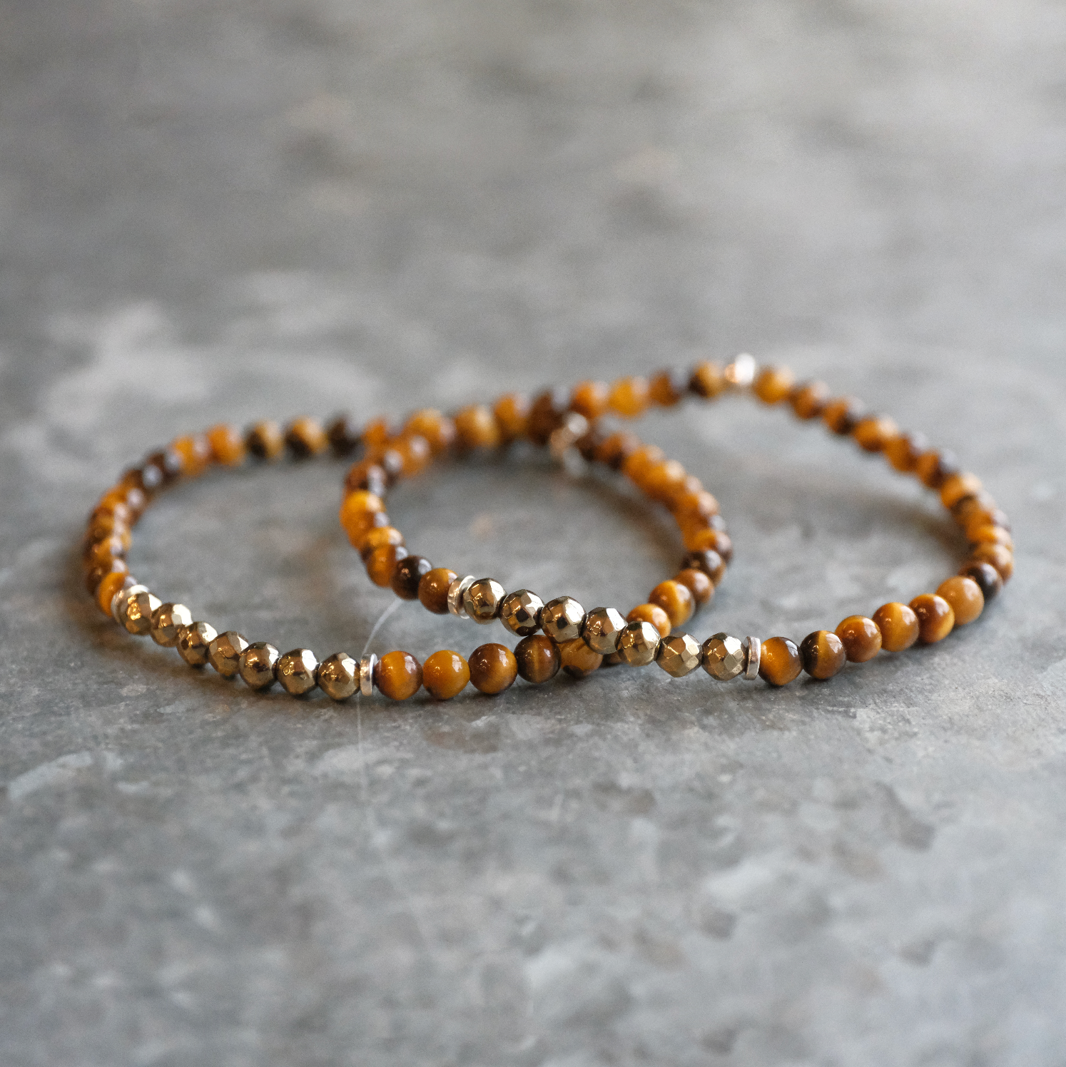 Pyrite + Tiger Eye Bracelet