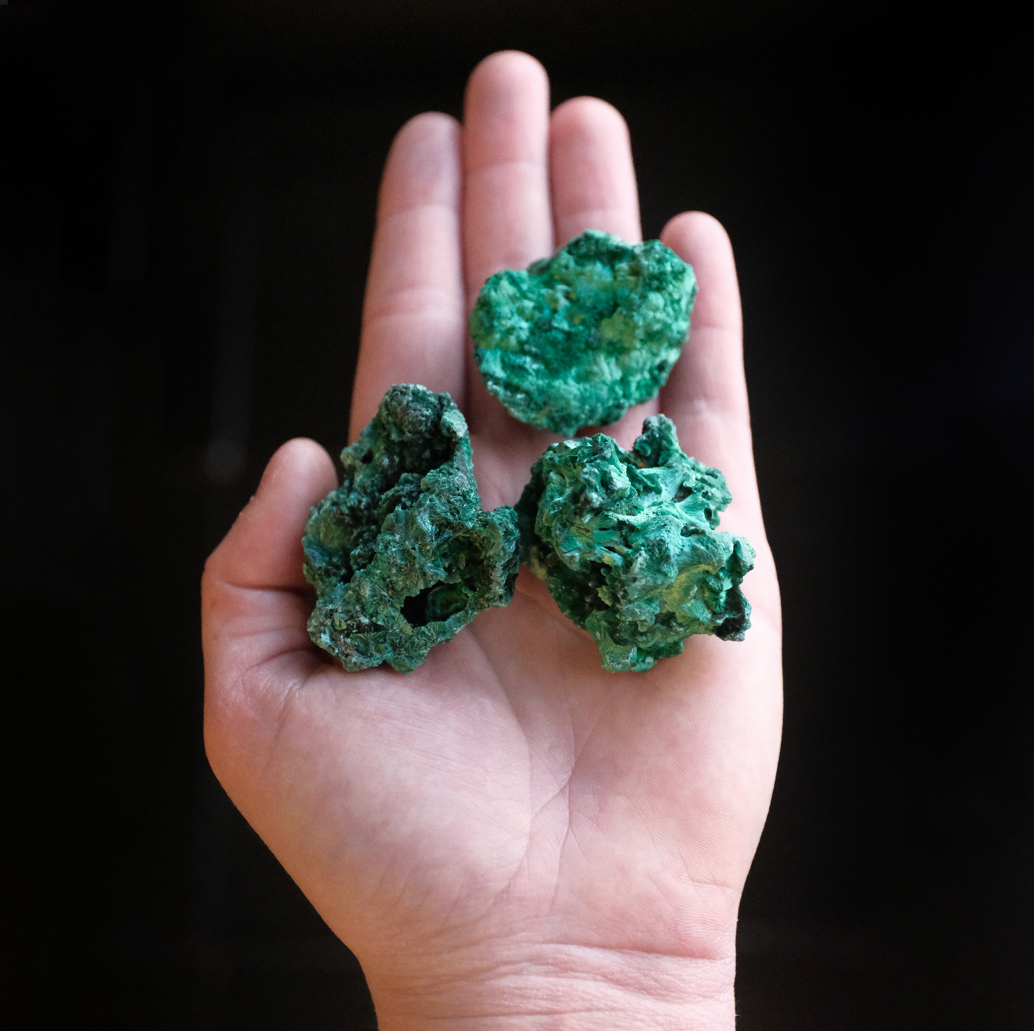Mini Raw Velvet Malachite