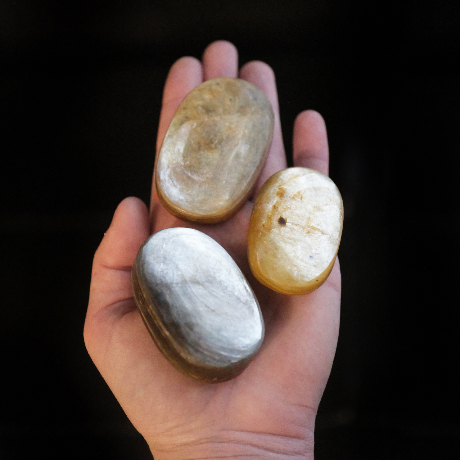 Golden Mica Palm Stone