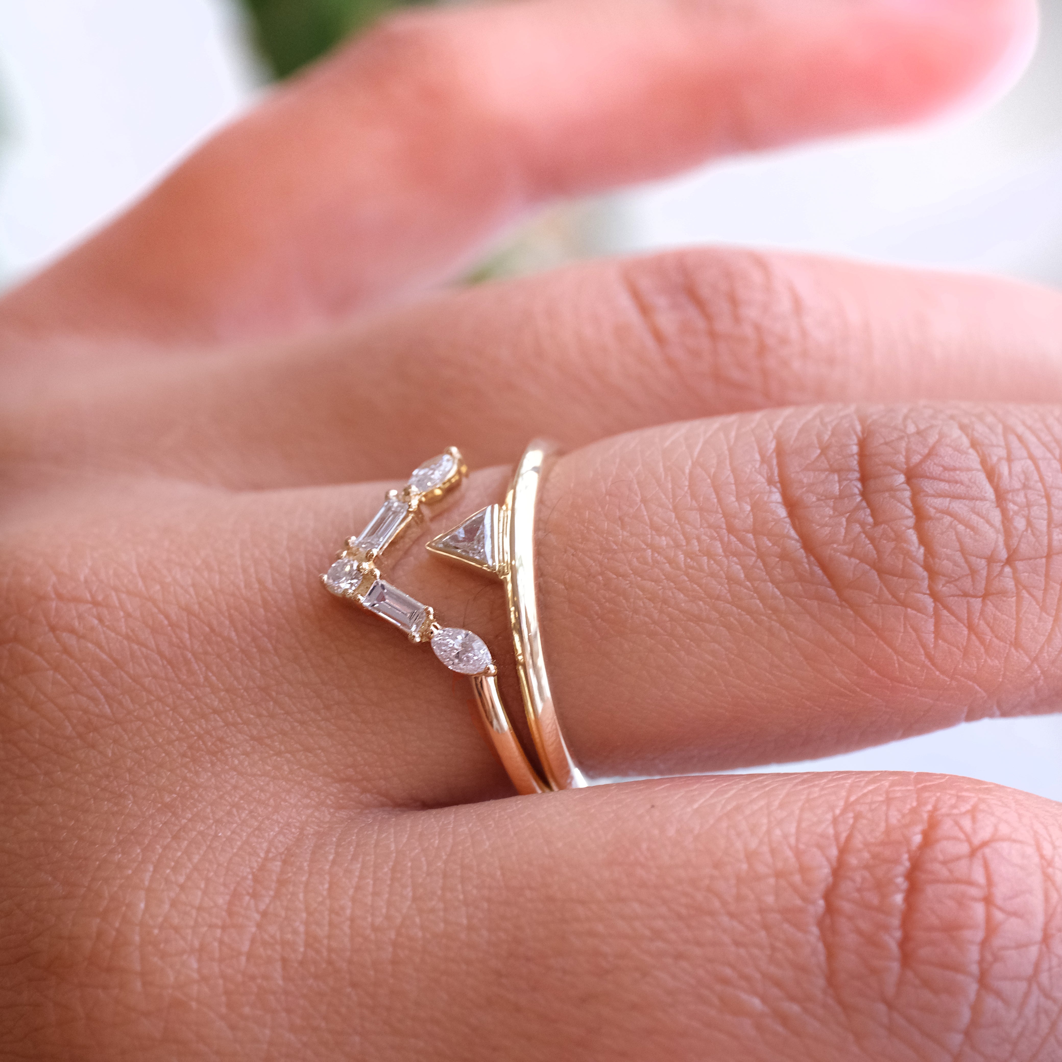 14k + Natural Diamond Valor Ring