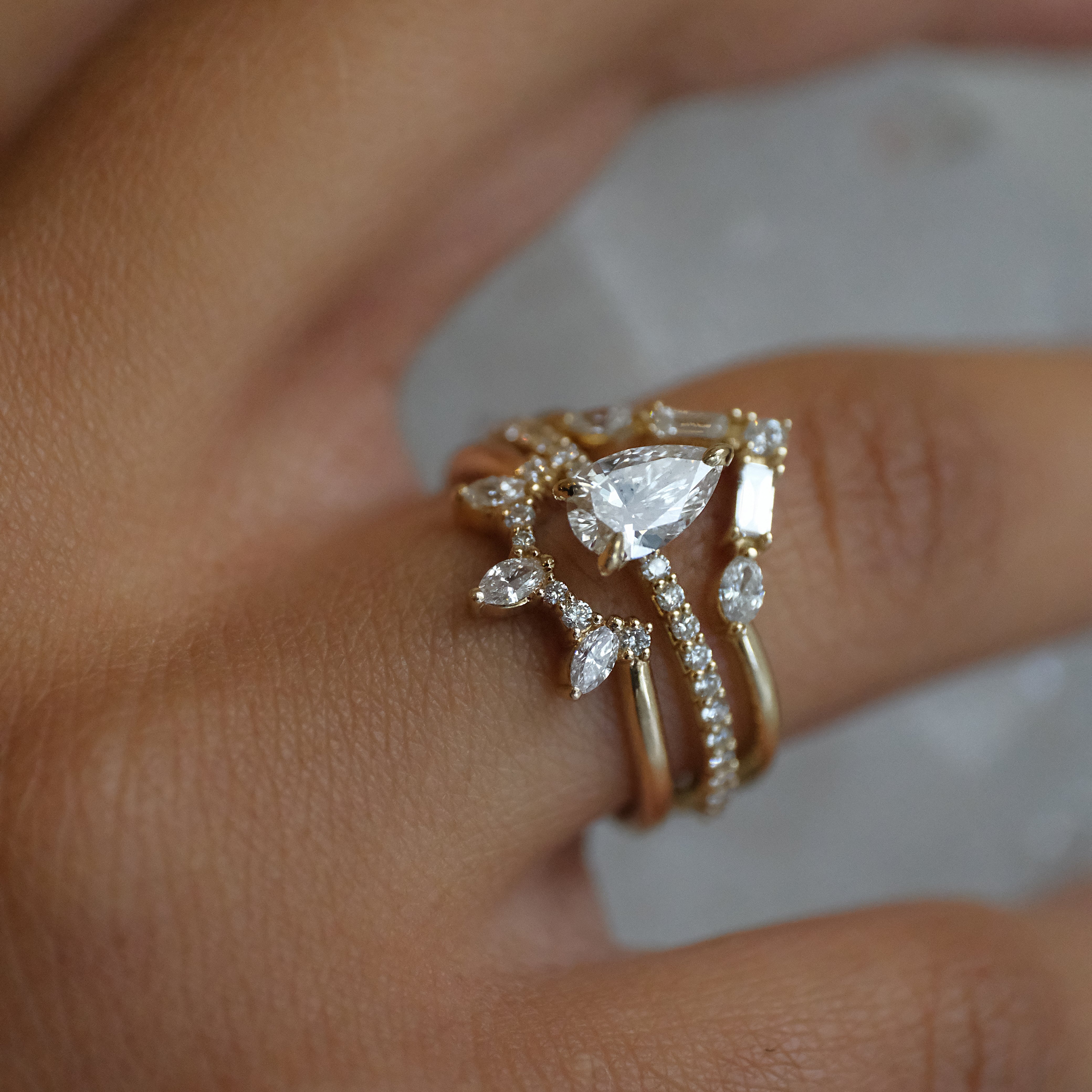 14k + Natural Diamond Valor Ring