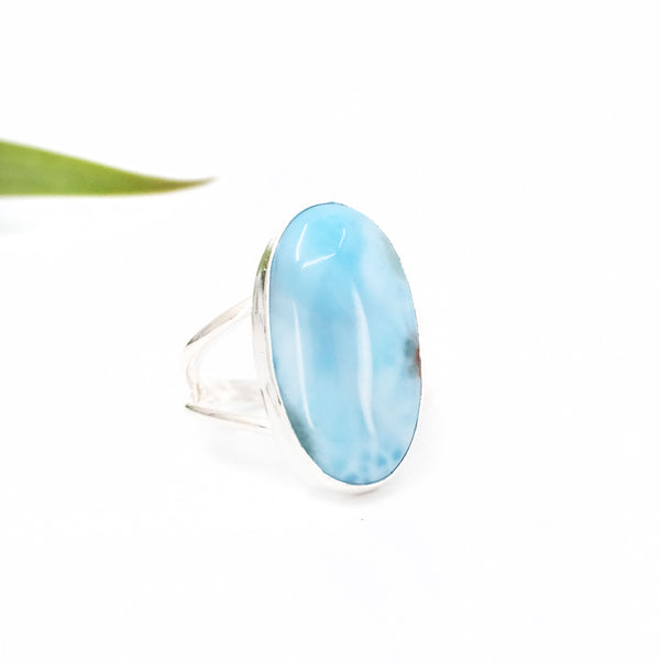 Larimar Sola Ring (Size 7) - One of a Kind