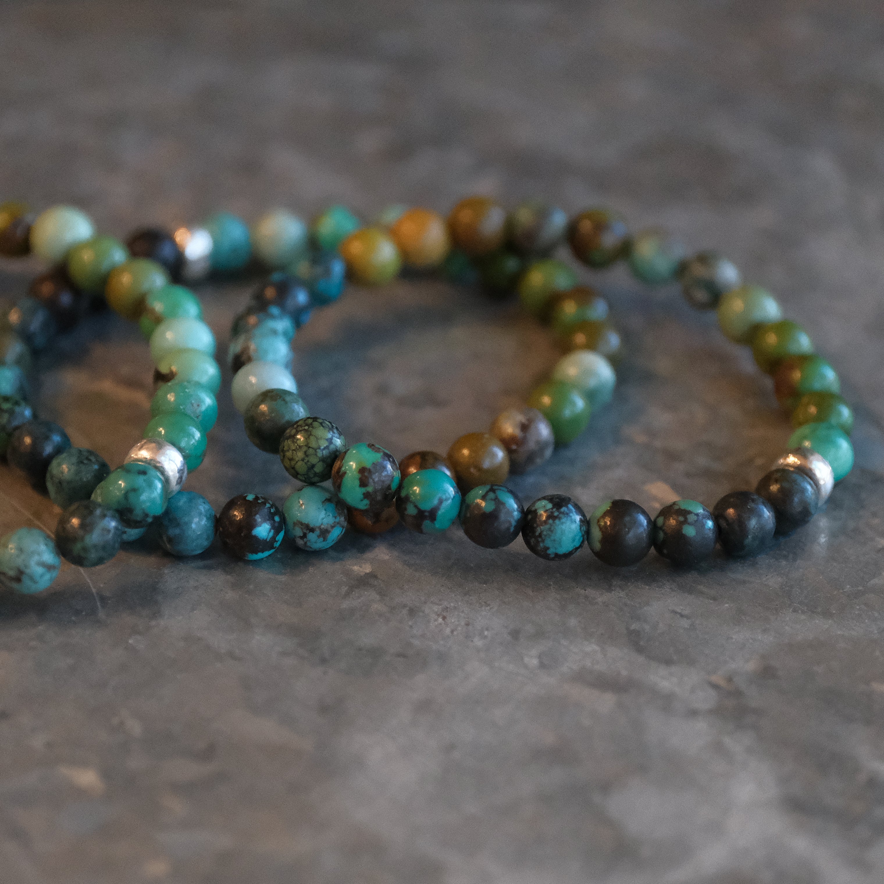 Turquoise + Sterling Ombre Bracelet