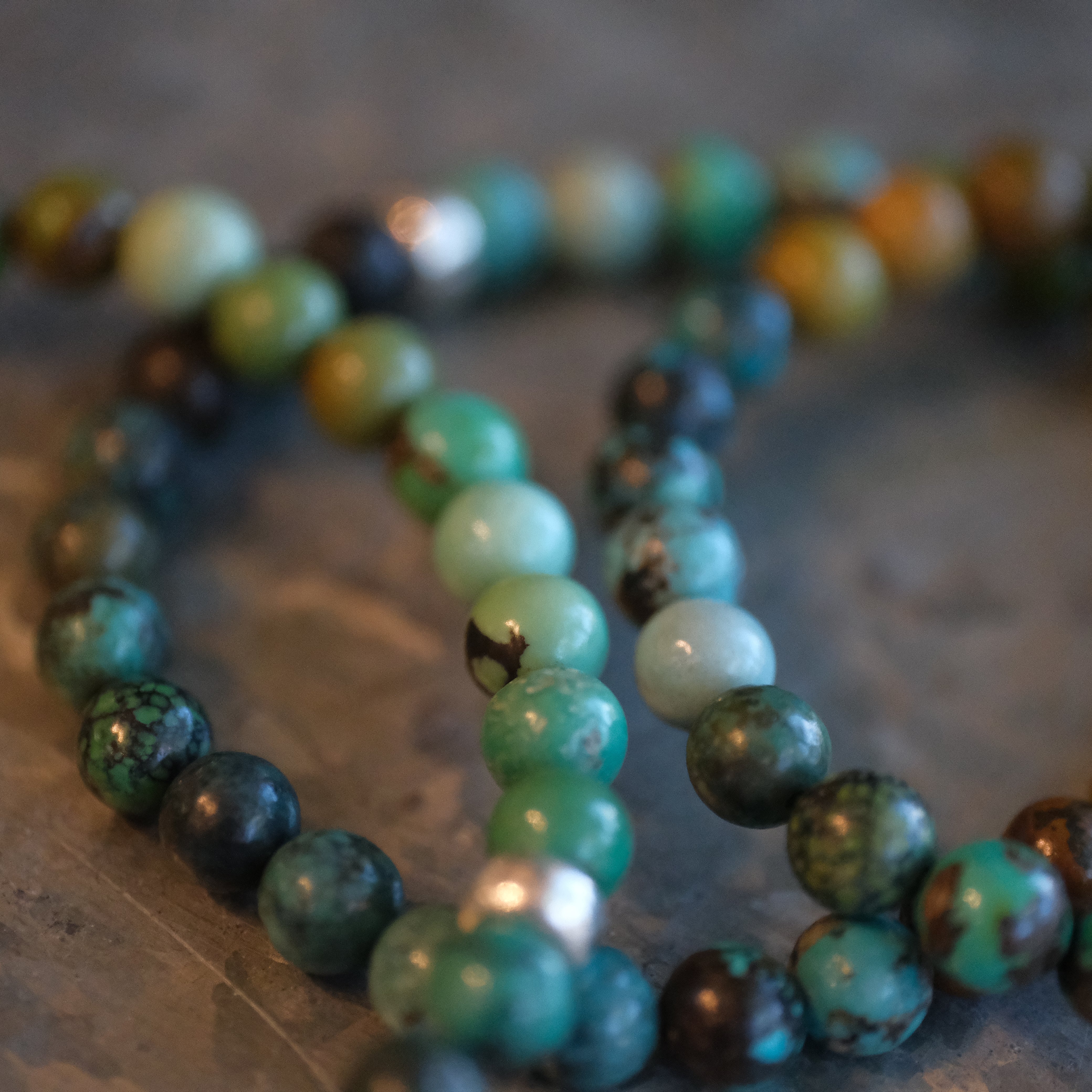 Turquoise + Sterling Ombre Bracelet