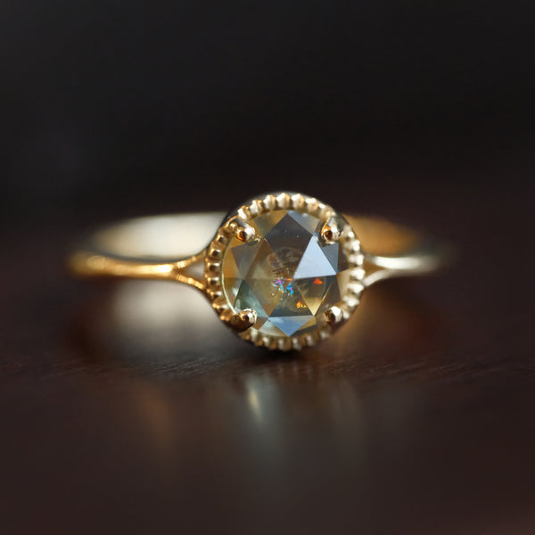 14k + Montana Sapphire Spirit Ring