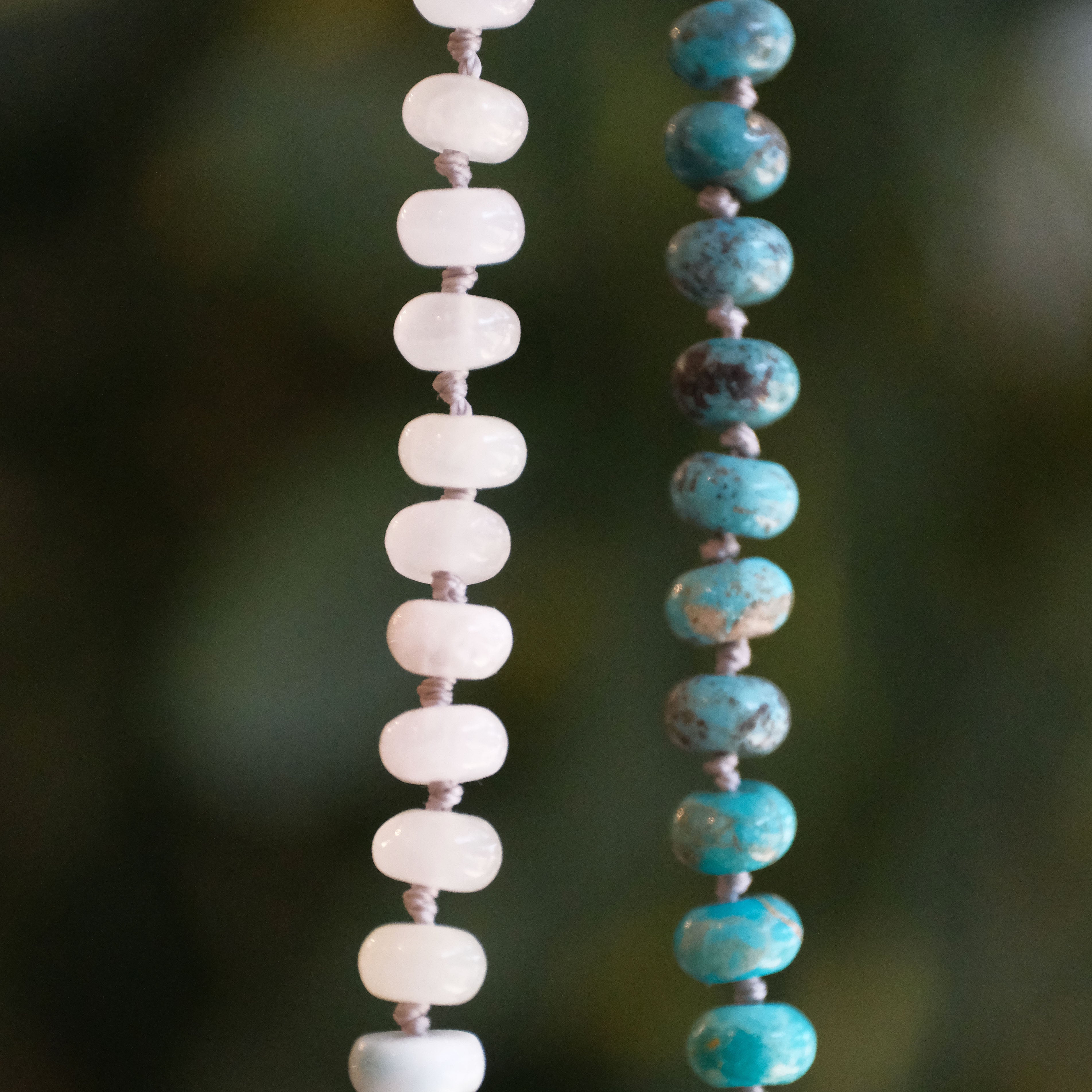 Knotted Seaworthy Gemstone Necklace - One of a Kind