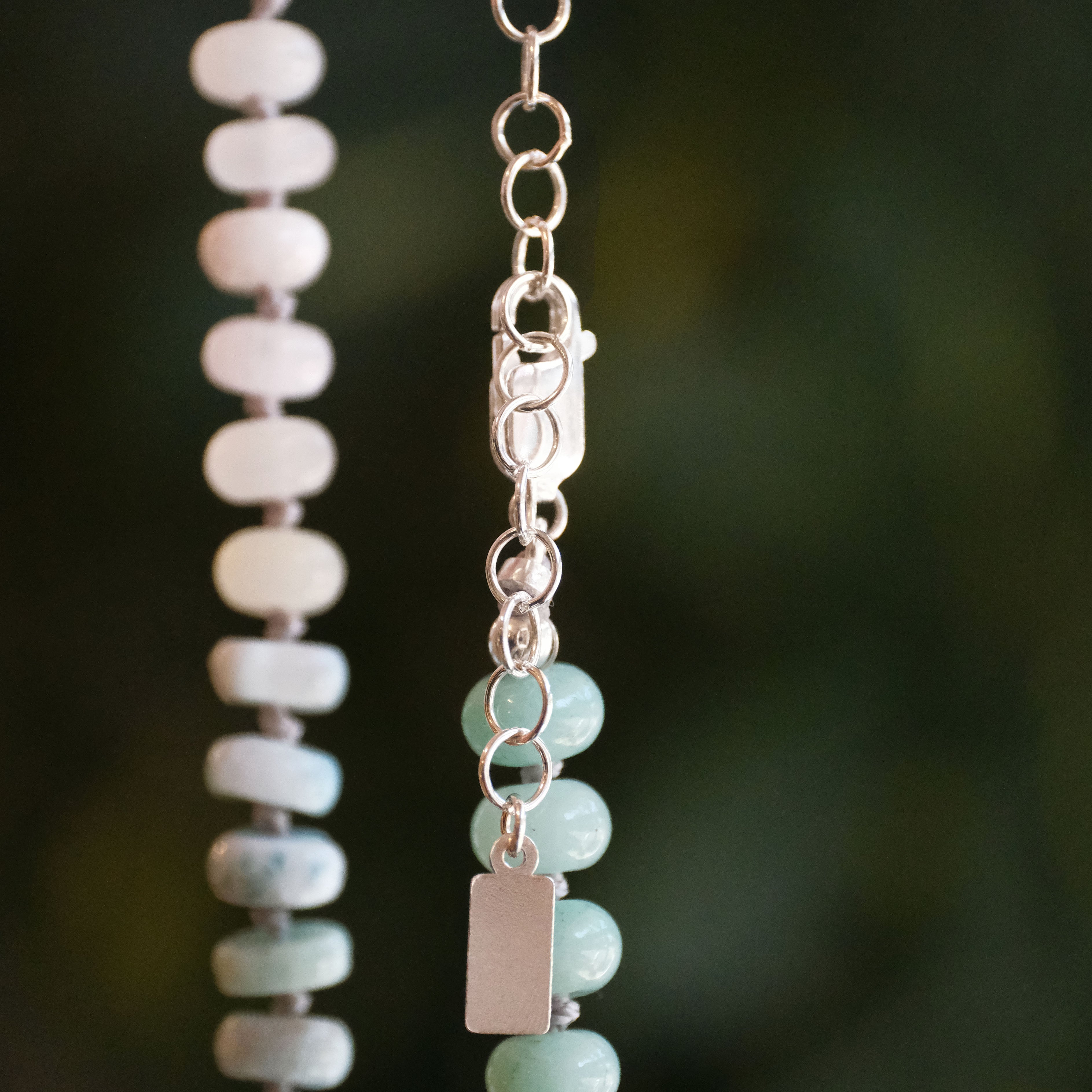 Knotted Seaworthy Gemstone Necklace - One of a Kind
