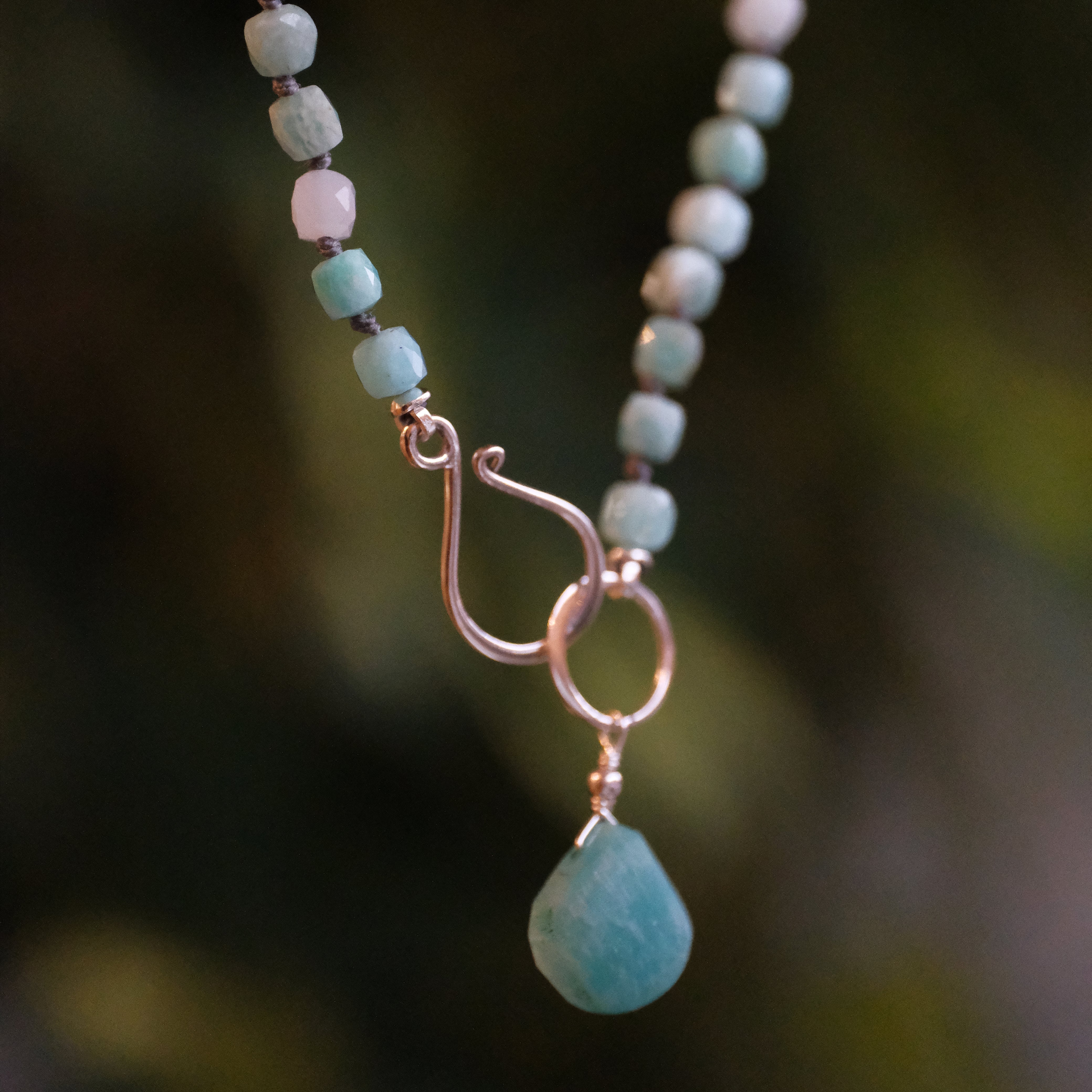 Blue Brick Road Amazonite Necklace