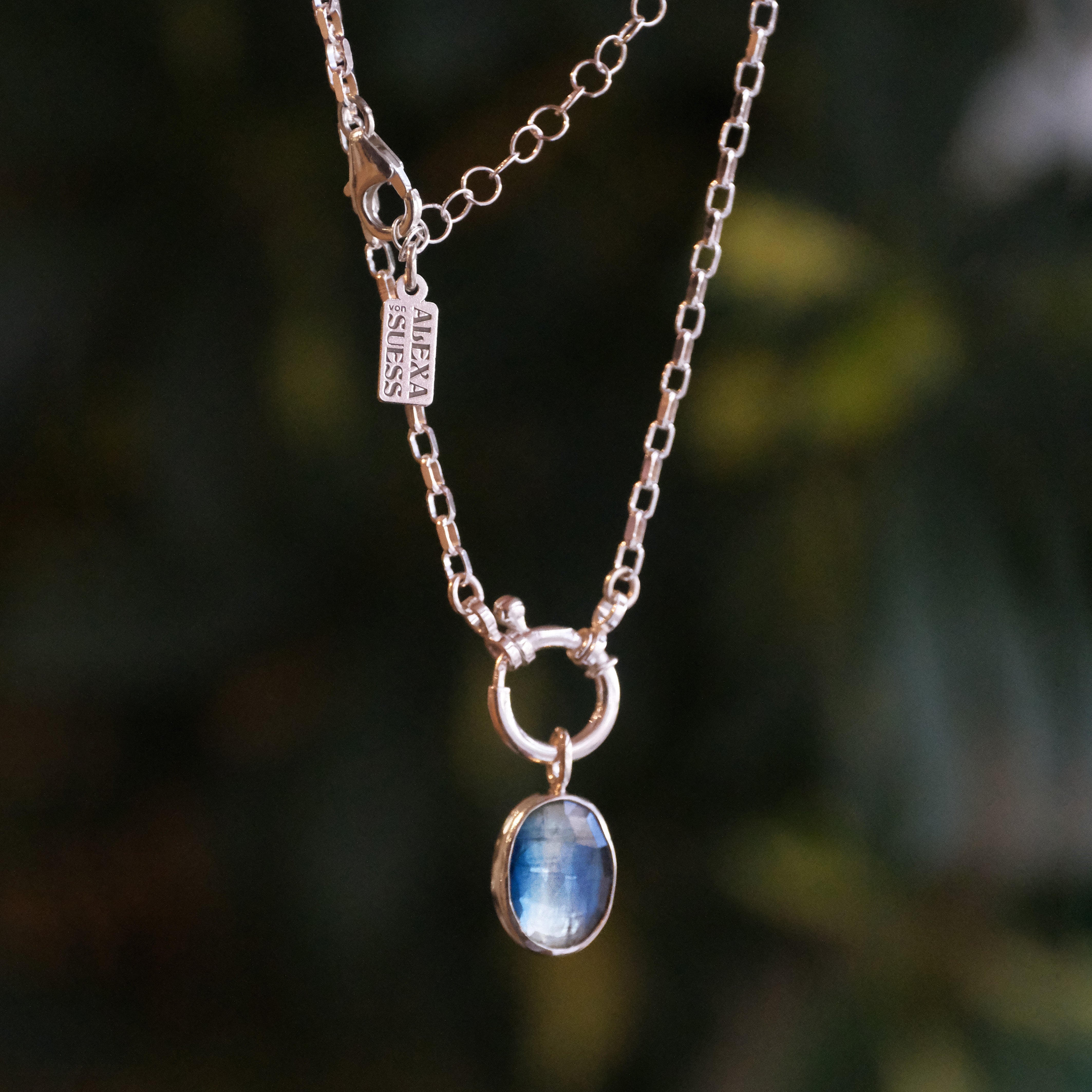 Kyanite Charm Keeper Necklace - One of a Kind