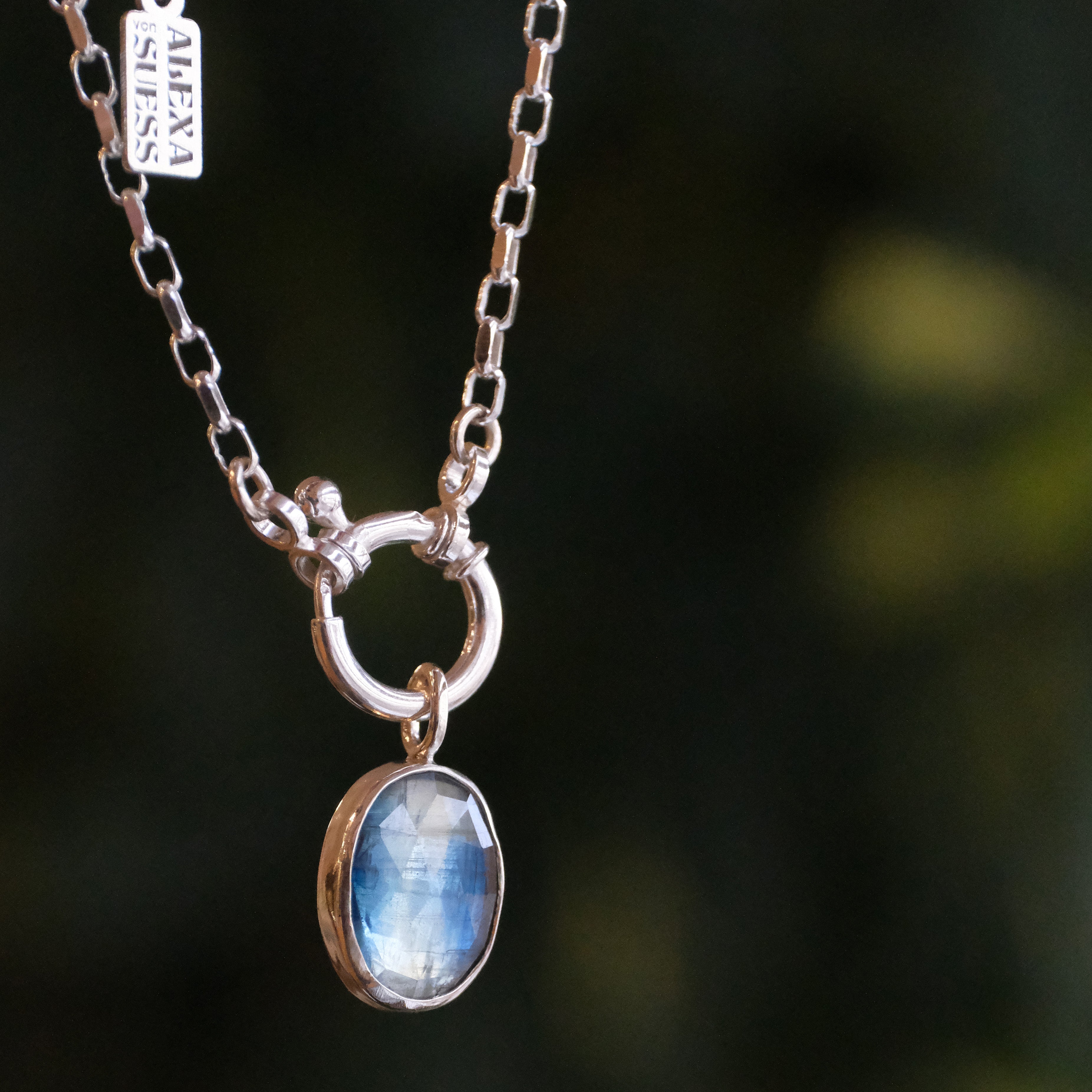 Kyanite Charm Keeper Necklace - One of a Kind