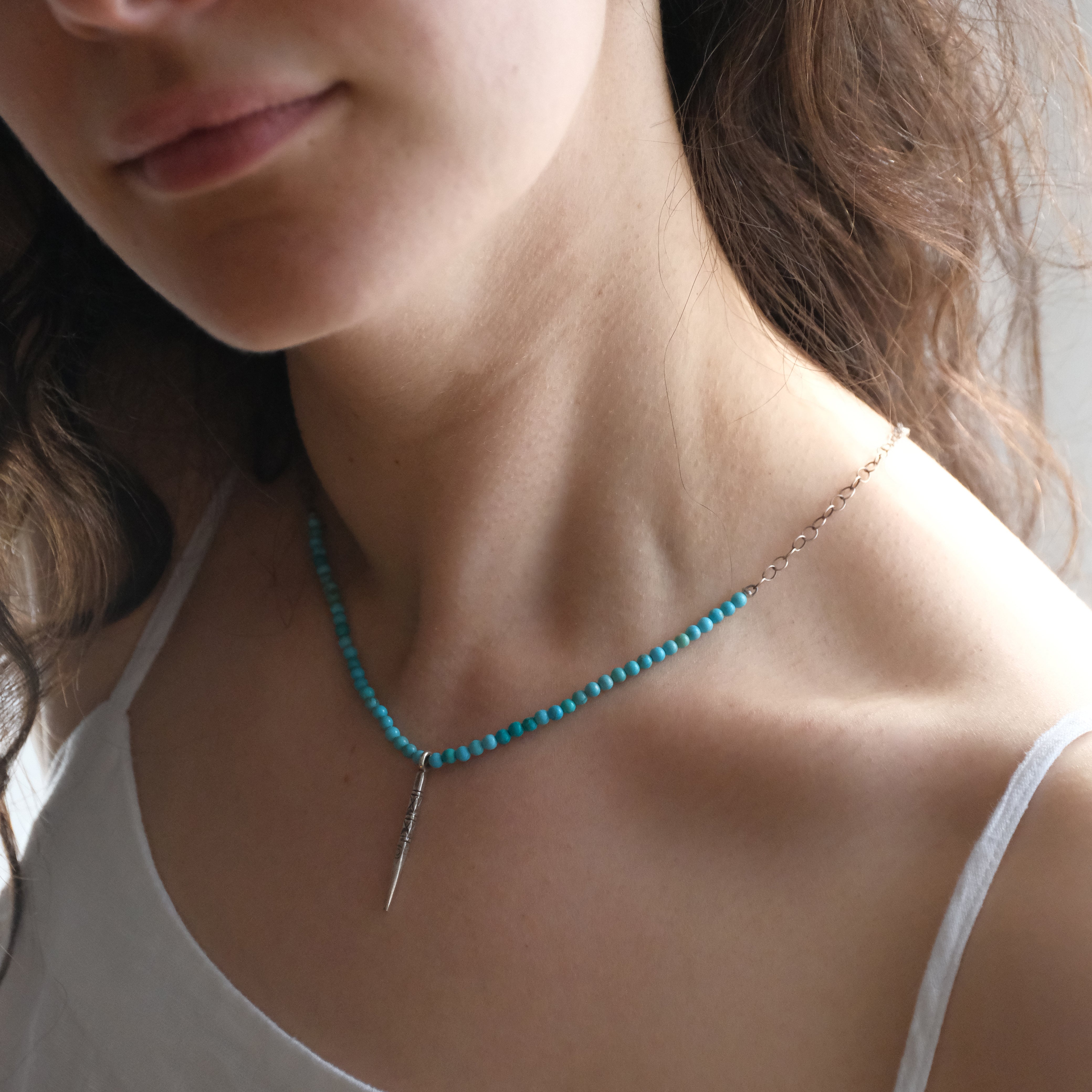 Ojani Turquoise + Sterling Necklace - One of a Kind