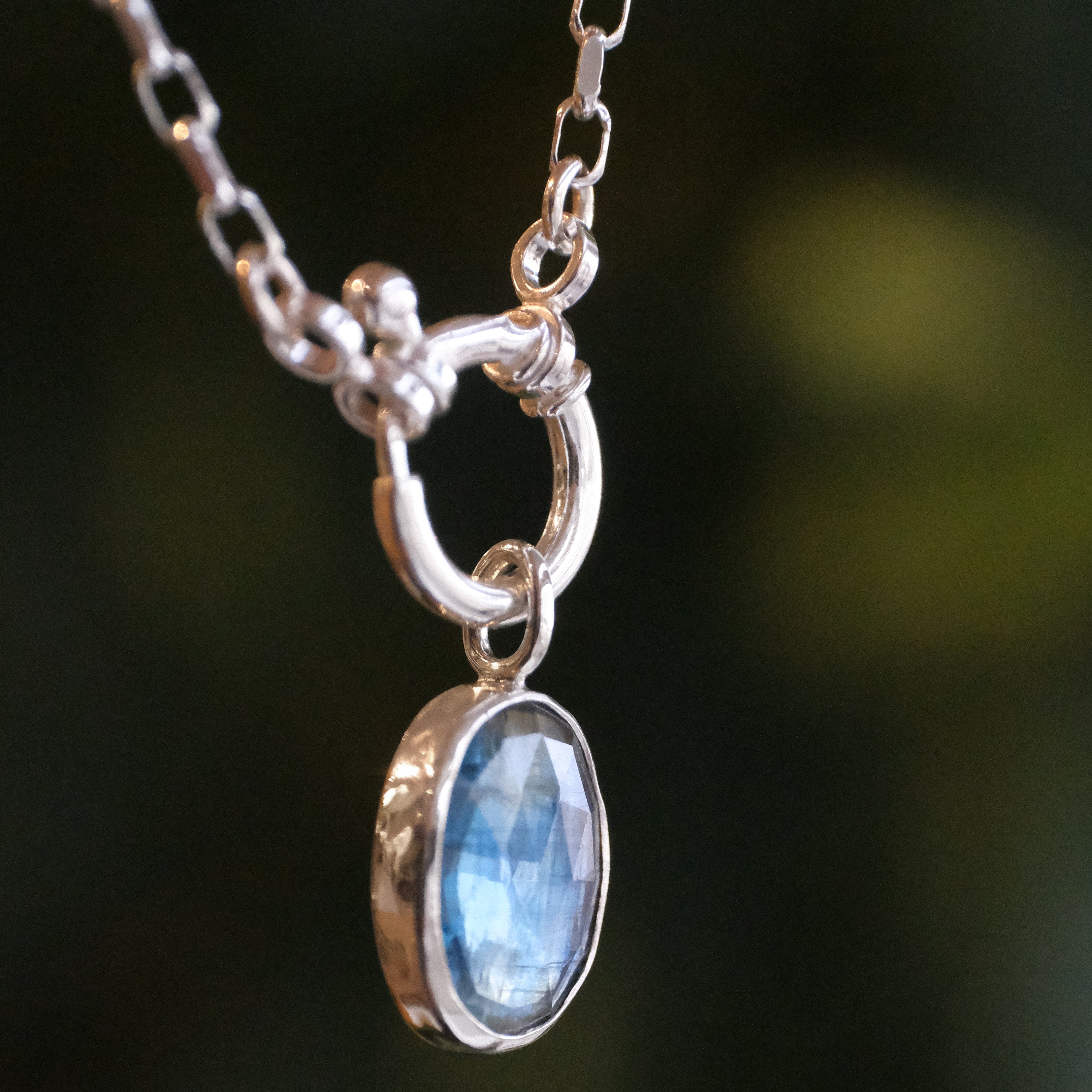 Kyanite Charm Keeper Necklace - One of a Kind