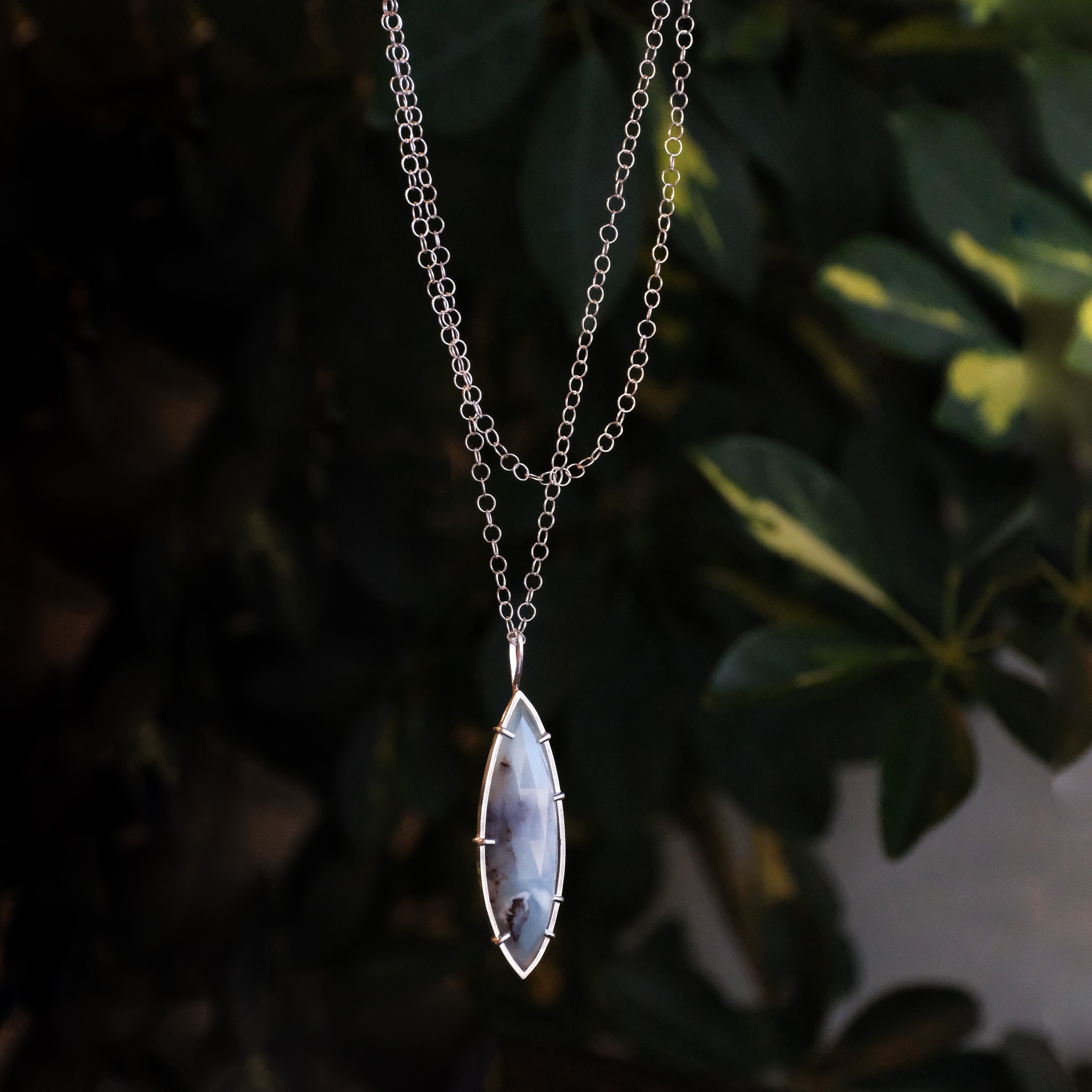 Sterling + Chalcedony Cloudbase Necklace - One of a Kind