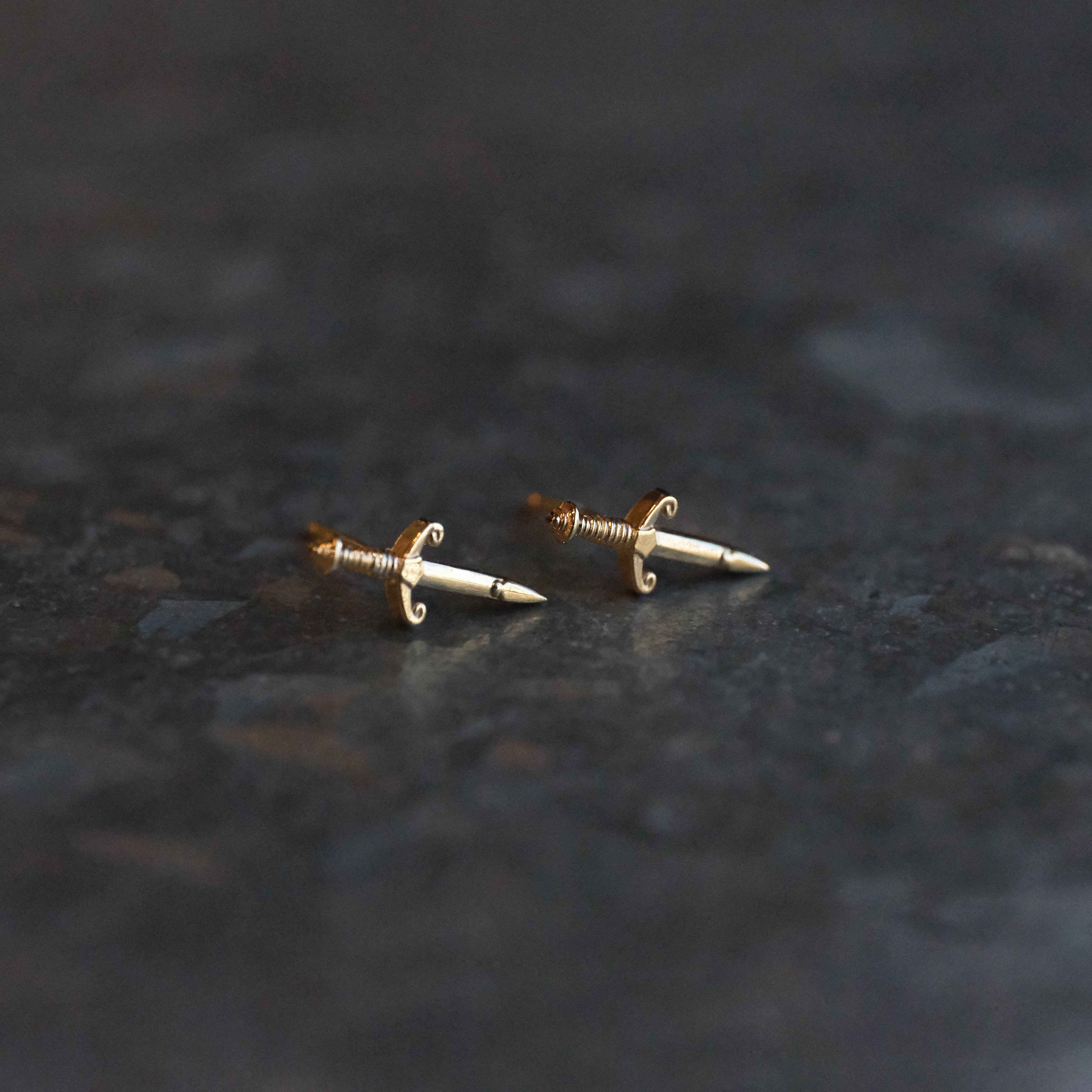 14k Dagger Studs