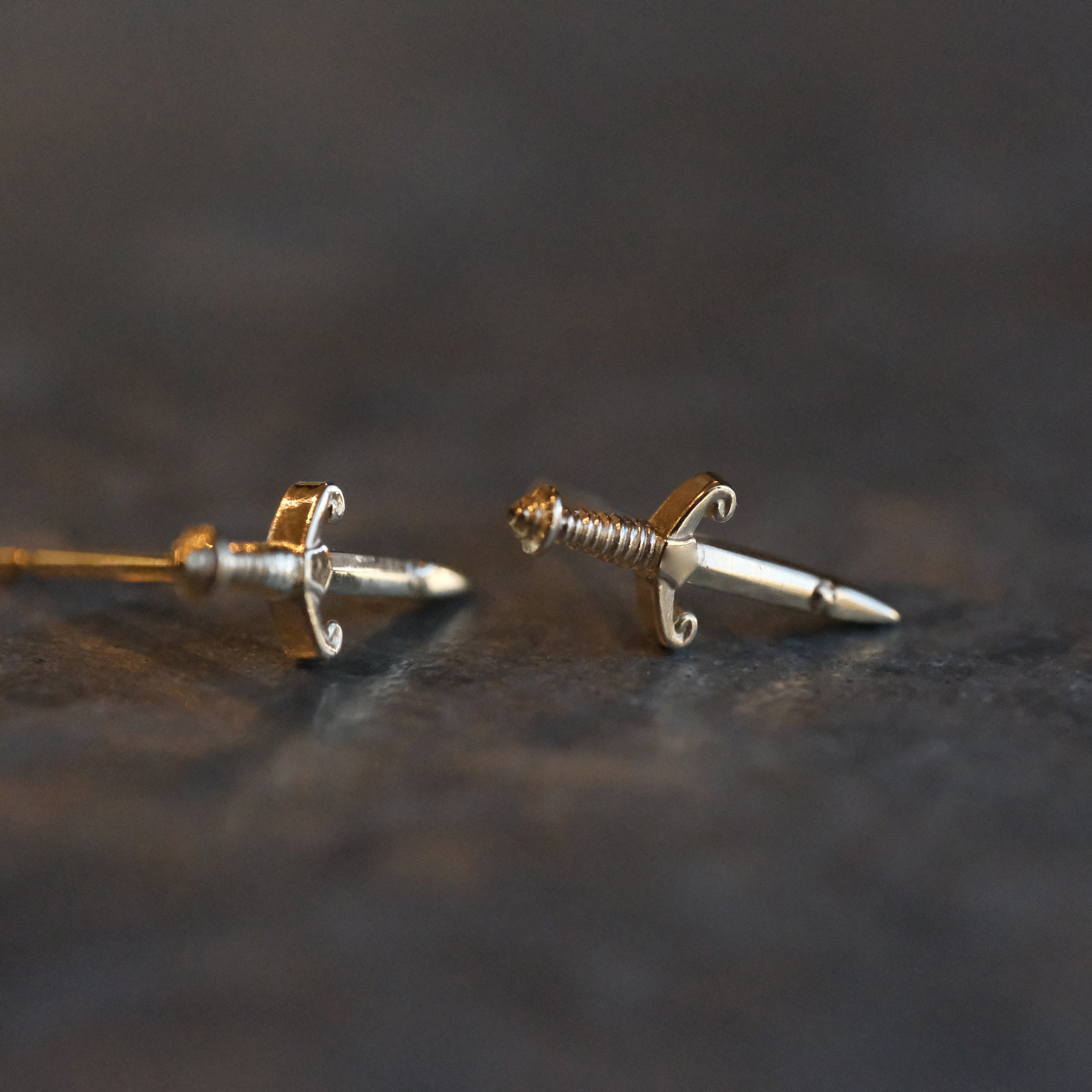 14k Dagger Studs