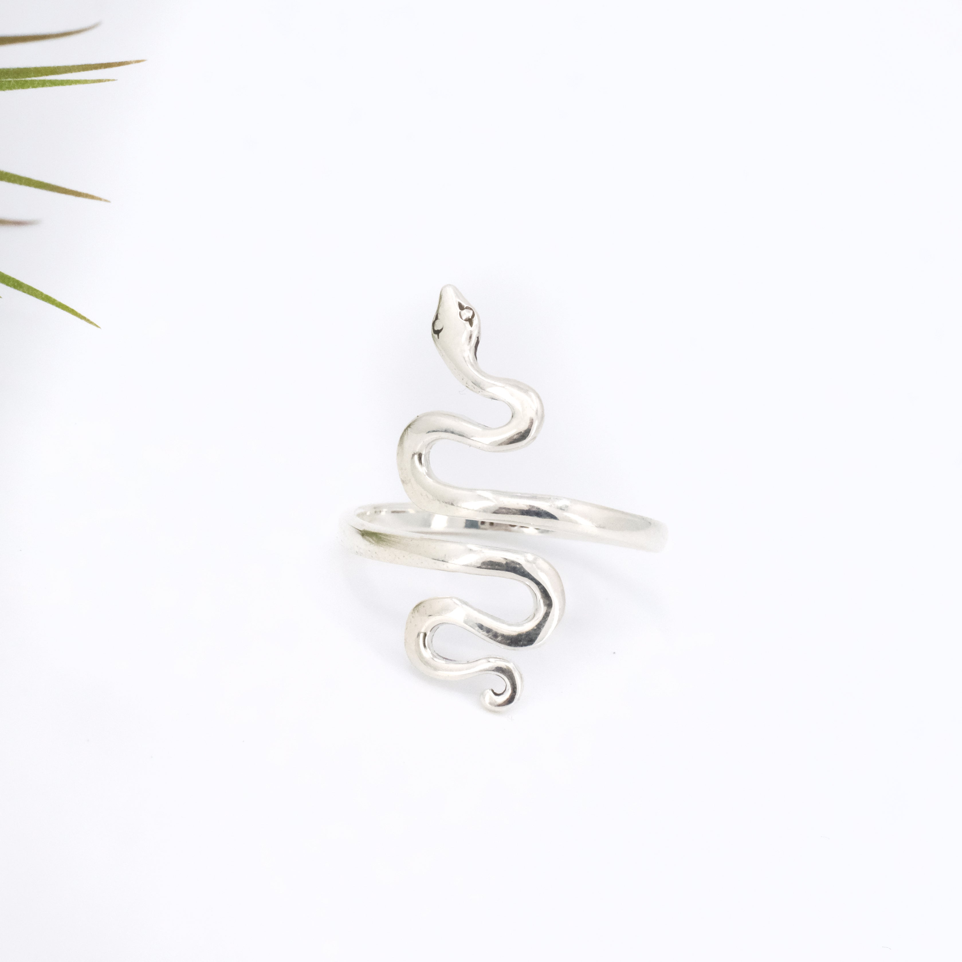 Sterling Snake Wrap Ring - Adjustable