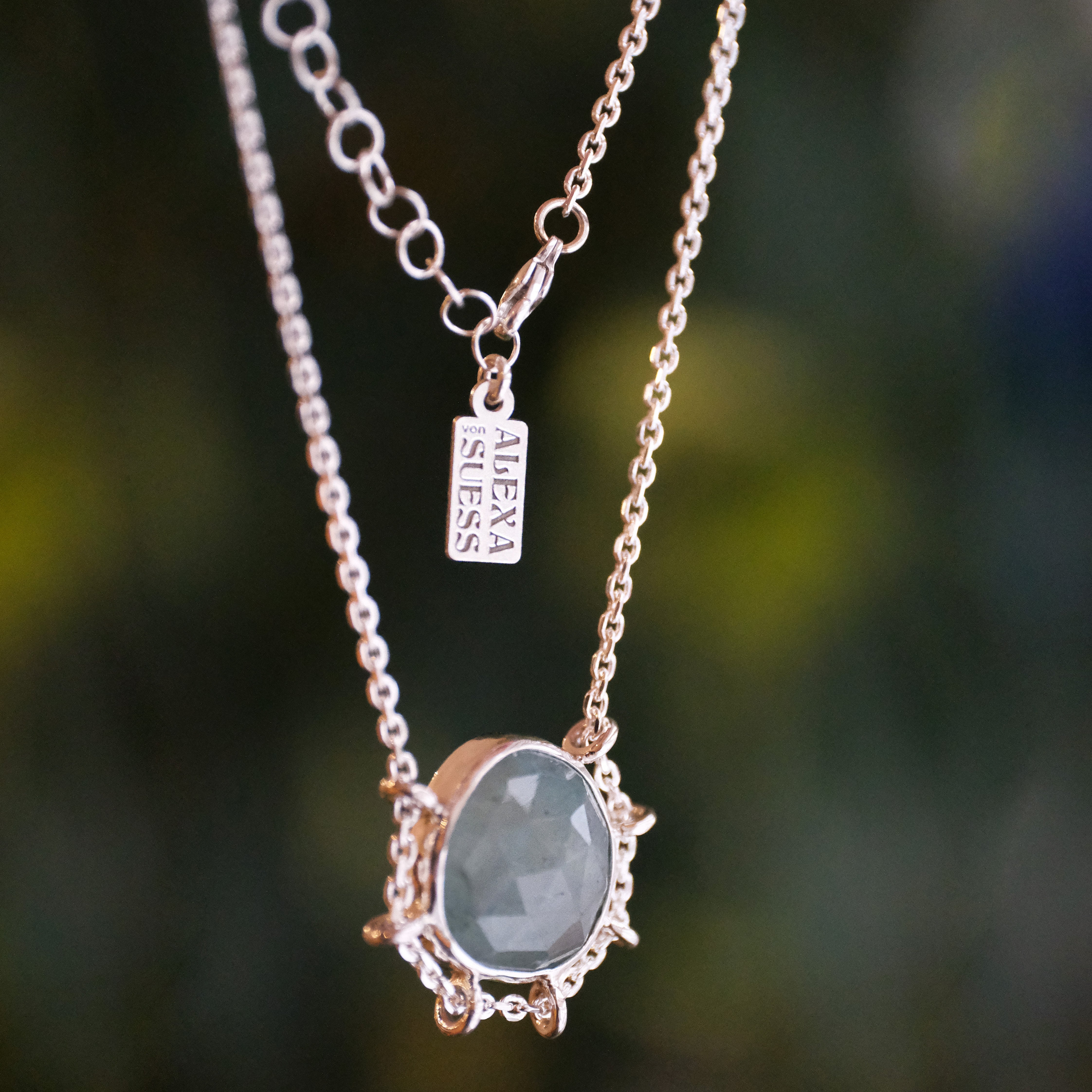 Aquamarine Path Necklace - One of a Kind