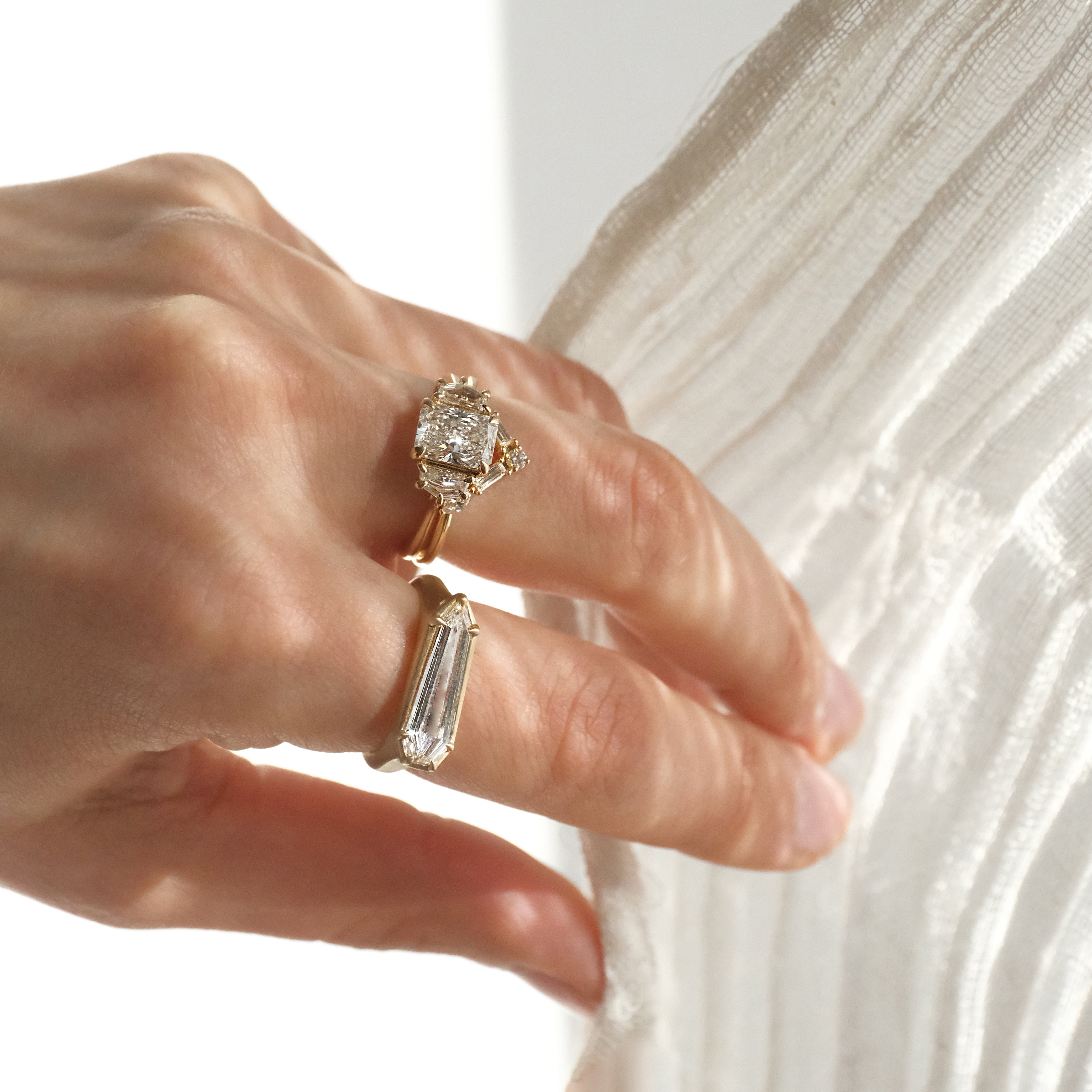 14k + Lab Diamond Adelia Ring