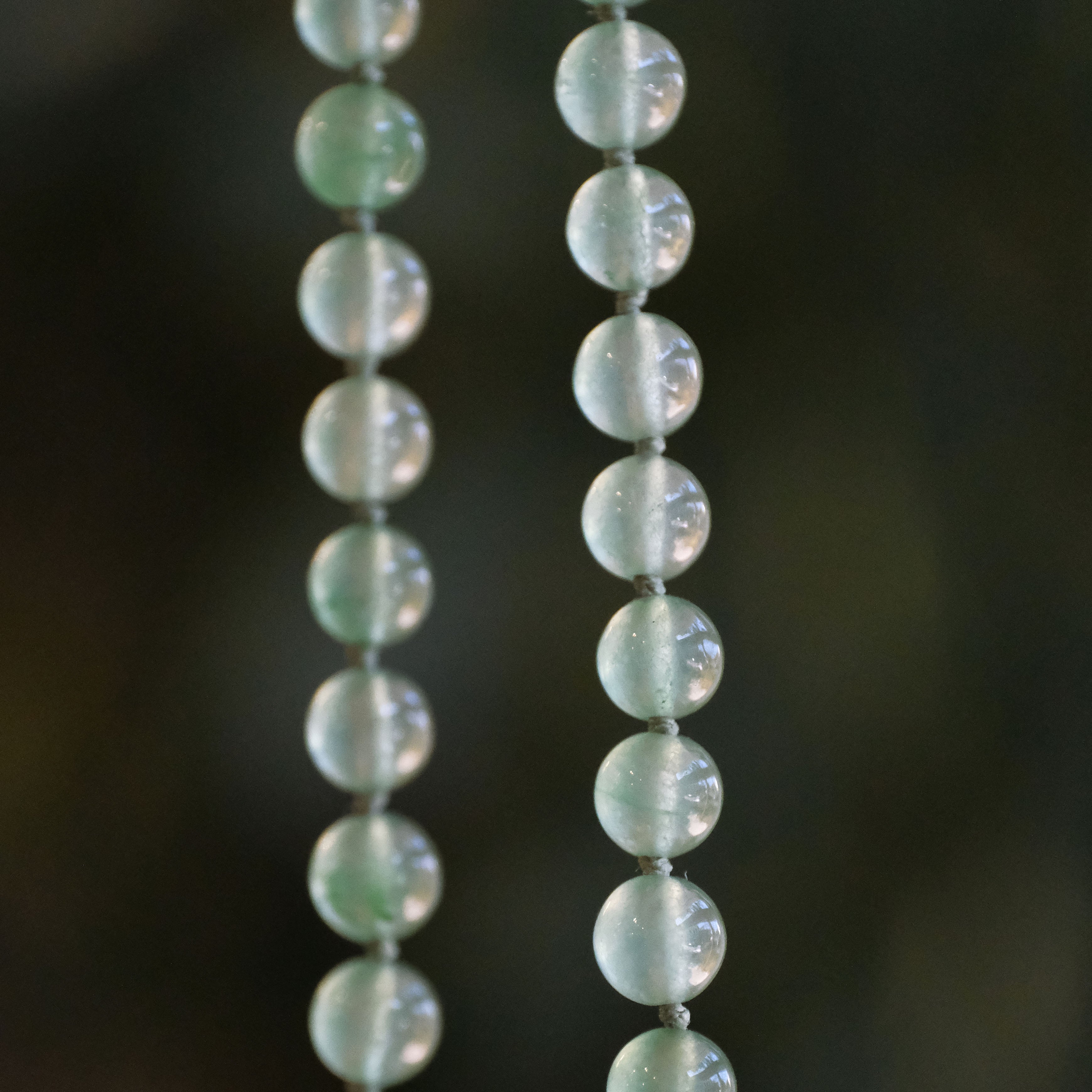 Green Chalcedony + Abalone Necklace - One of a Kind