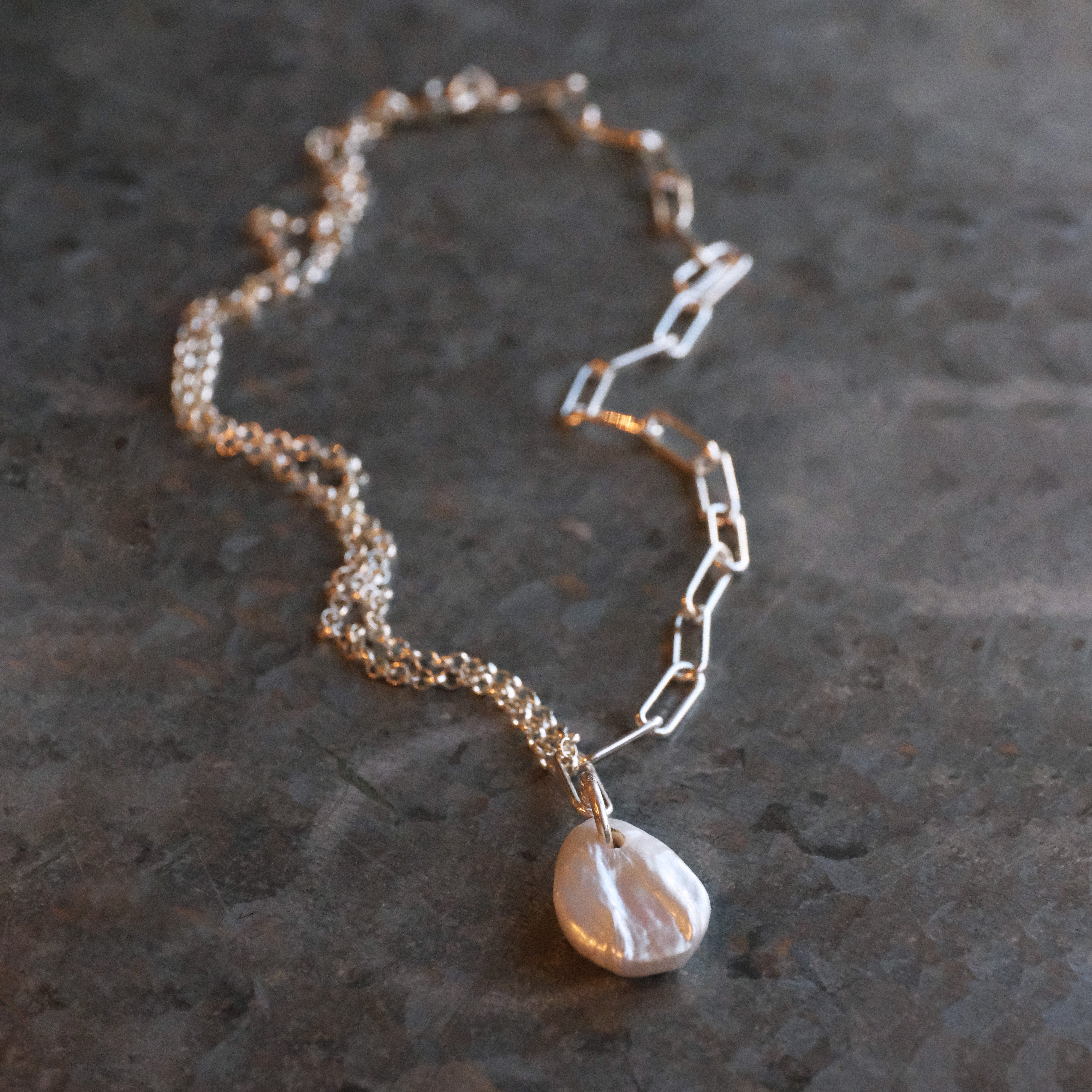 Pearl + Sterling Apricity Necklace - One of a Kind