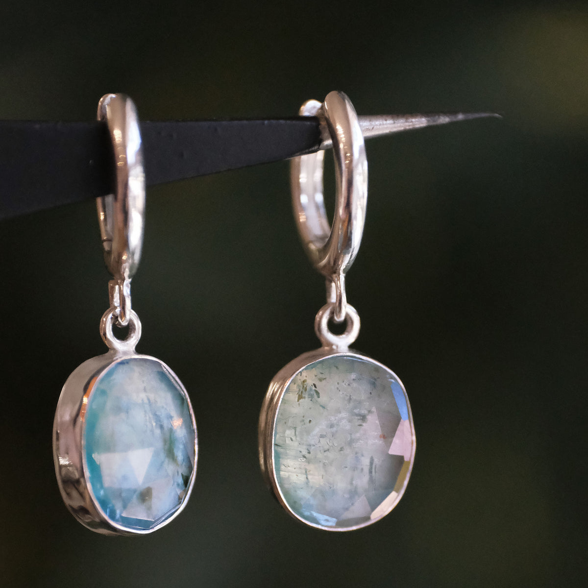 Kyanite + Sterling Dockside Huggers - One of a Kind