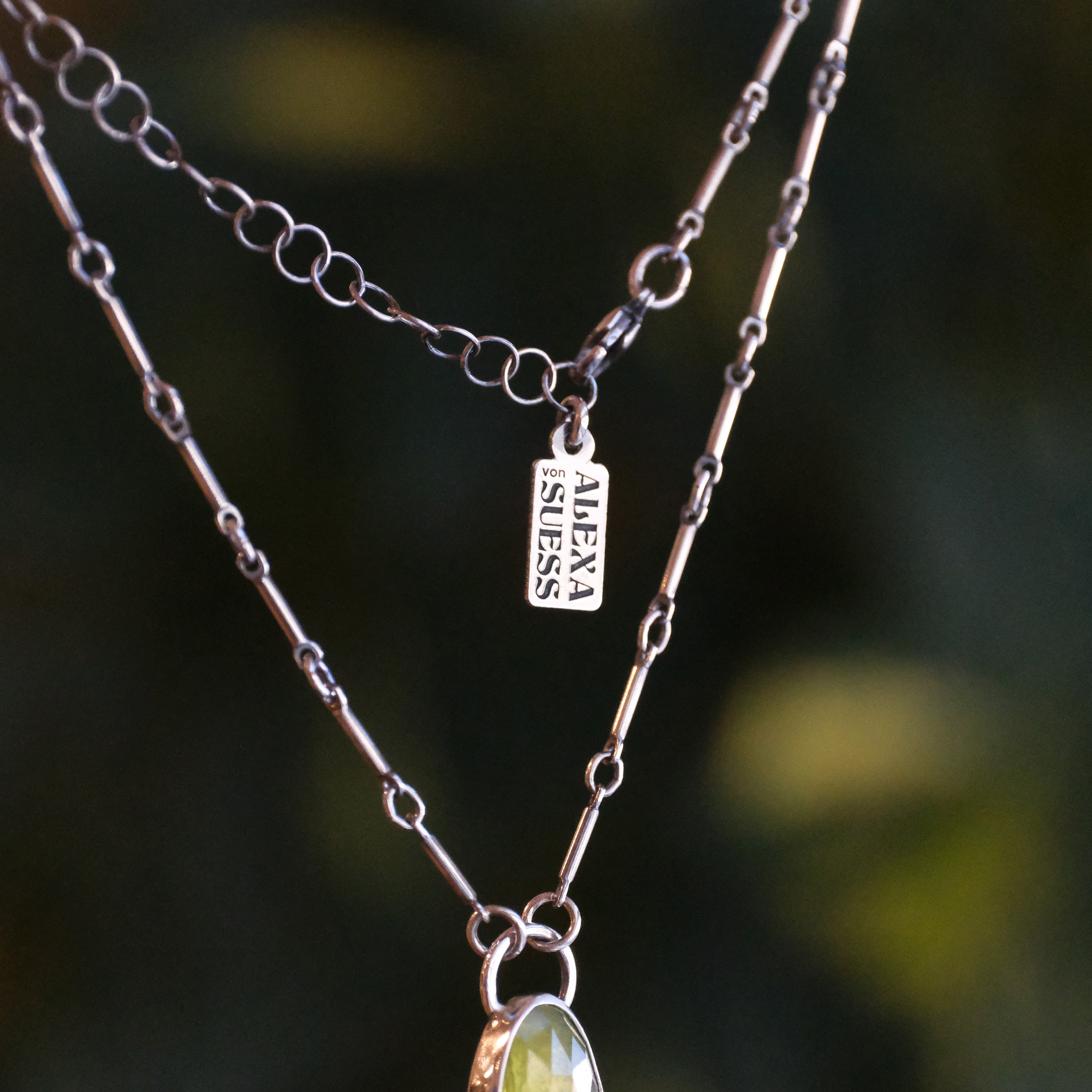 Vesuvianite + Sterling Largo Necklace - One of a Kind
