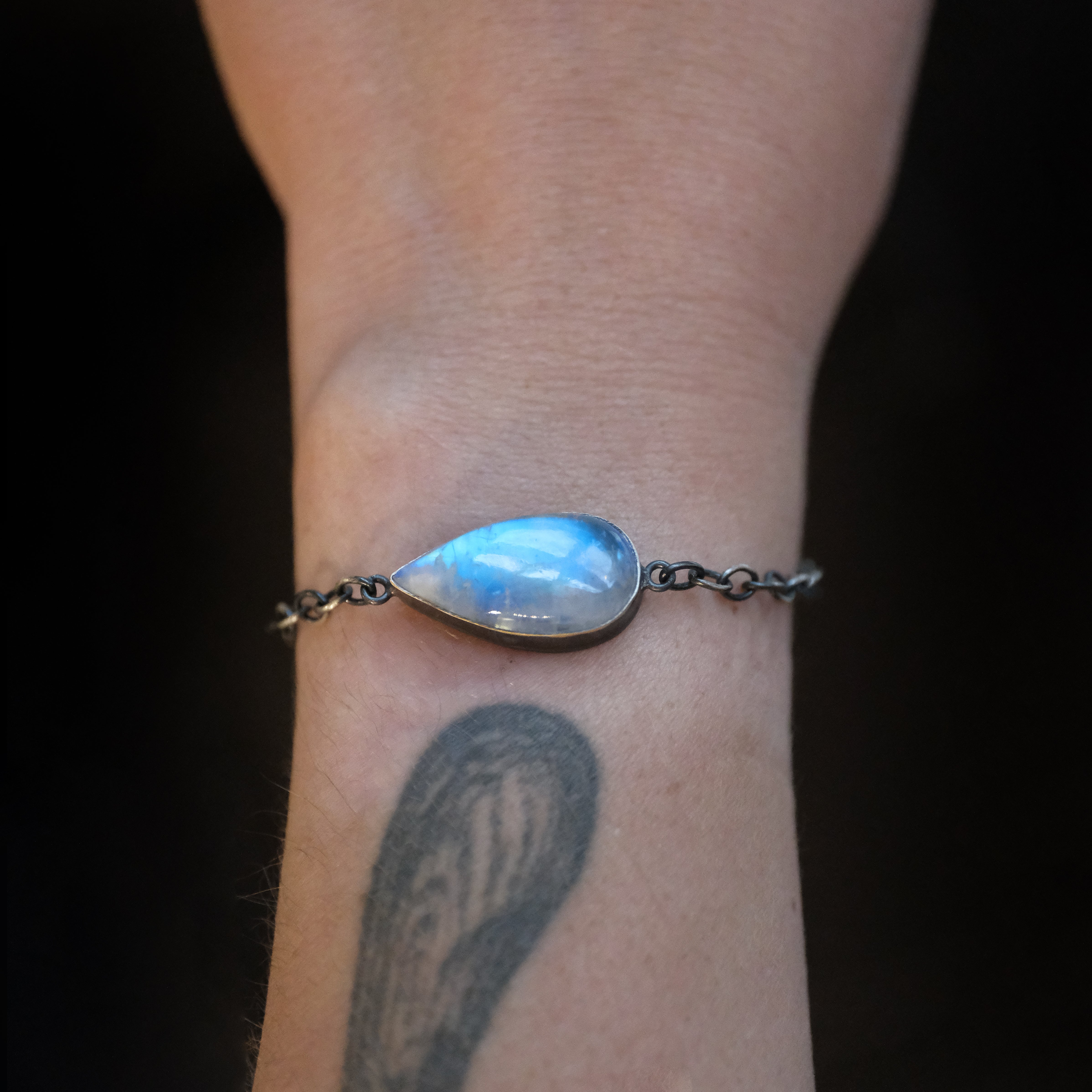 Moonstone + Sterling Gemmi Bracelet - One of a Kind