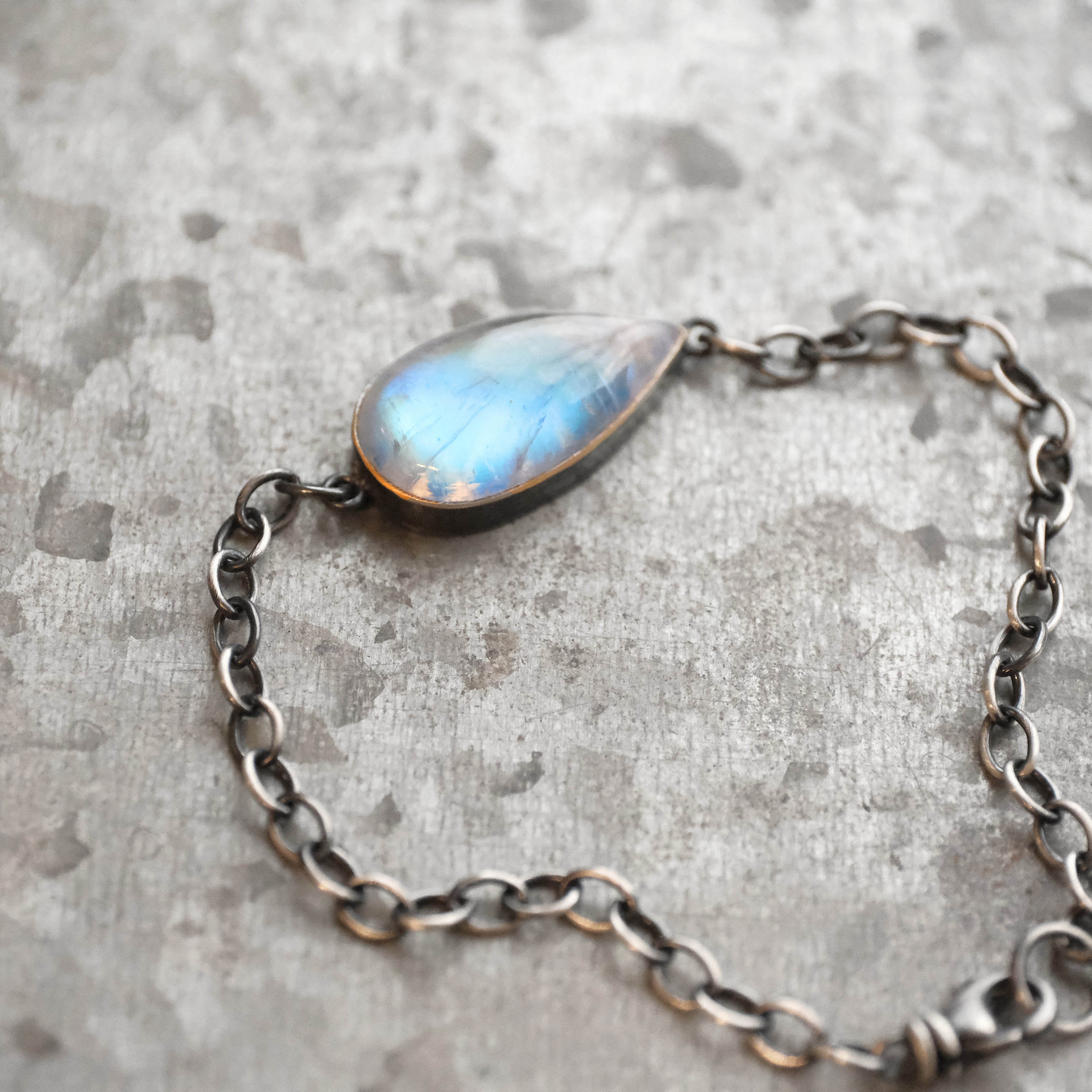 Moonstone + Sterling Gemmi Bracelet - One of a Kind