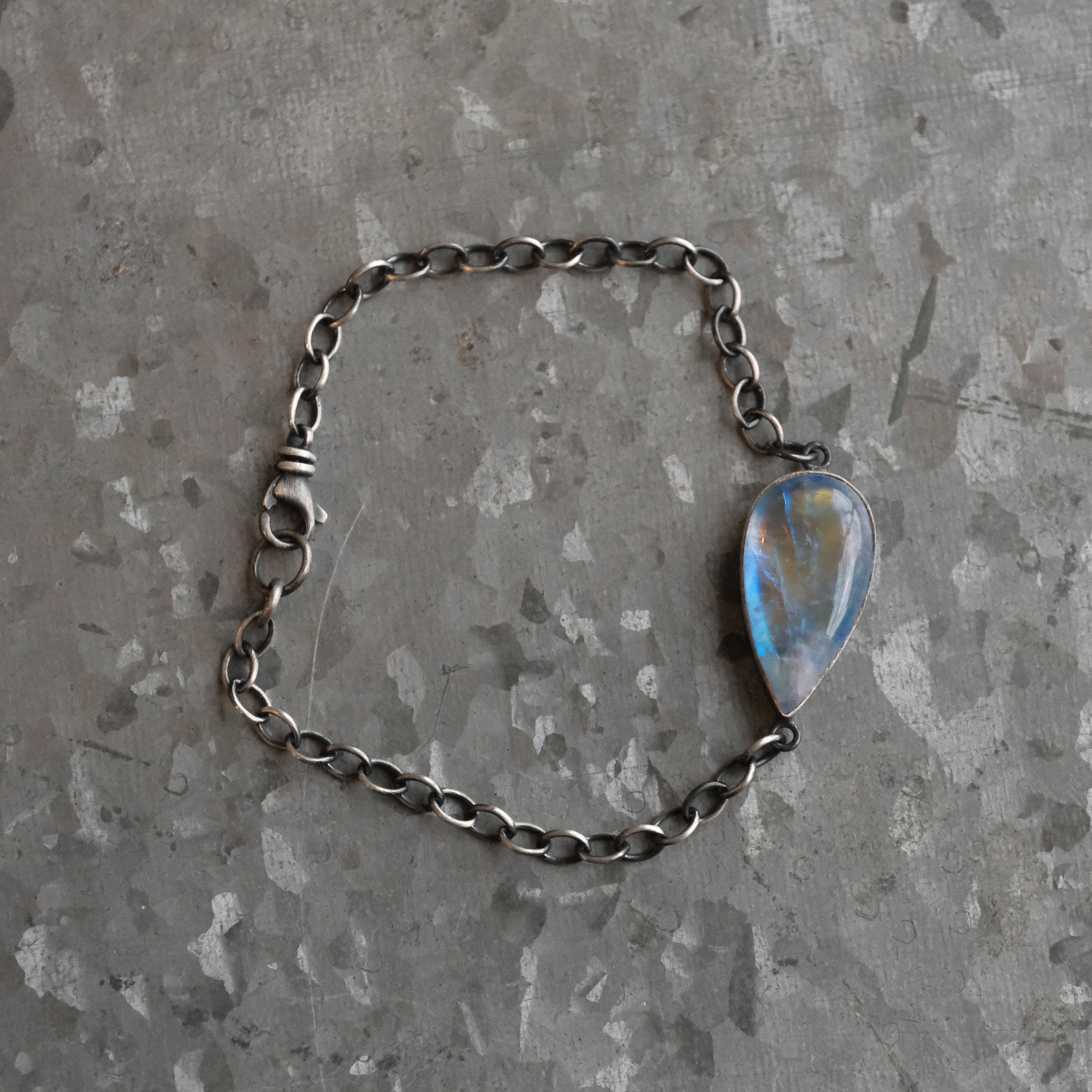 Moonstone + Sterling Gemmi Bracelet - One of a Kind