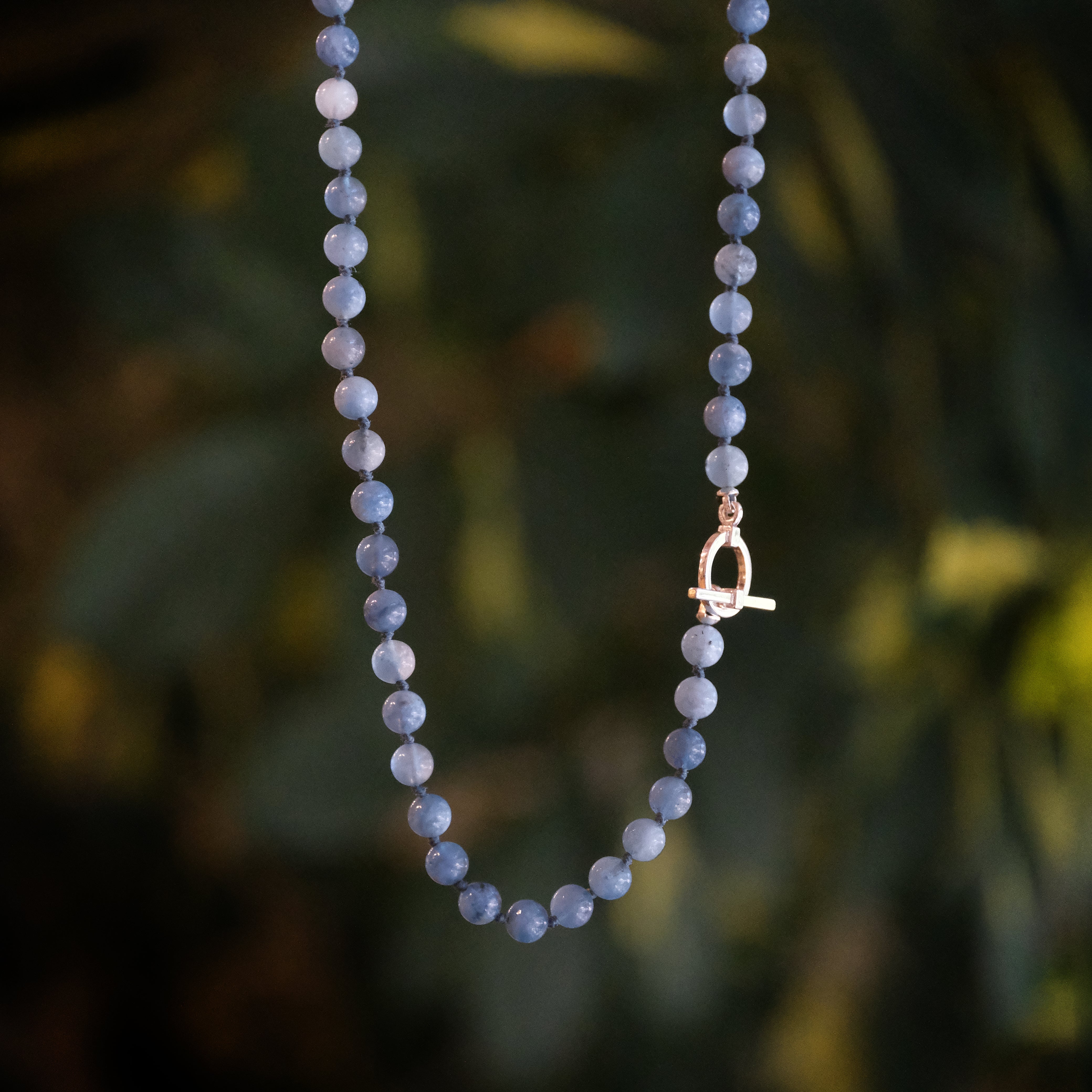 Aquamarine + Sterling Dion Necklace - One of a Kind