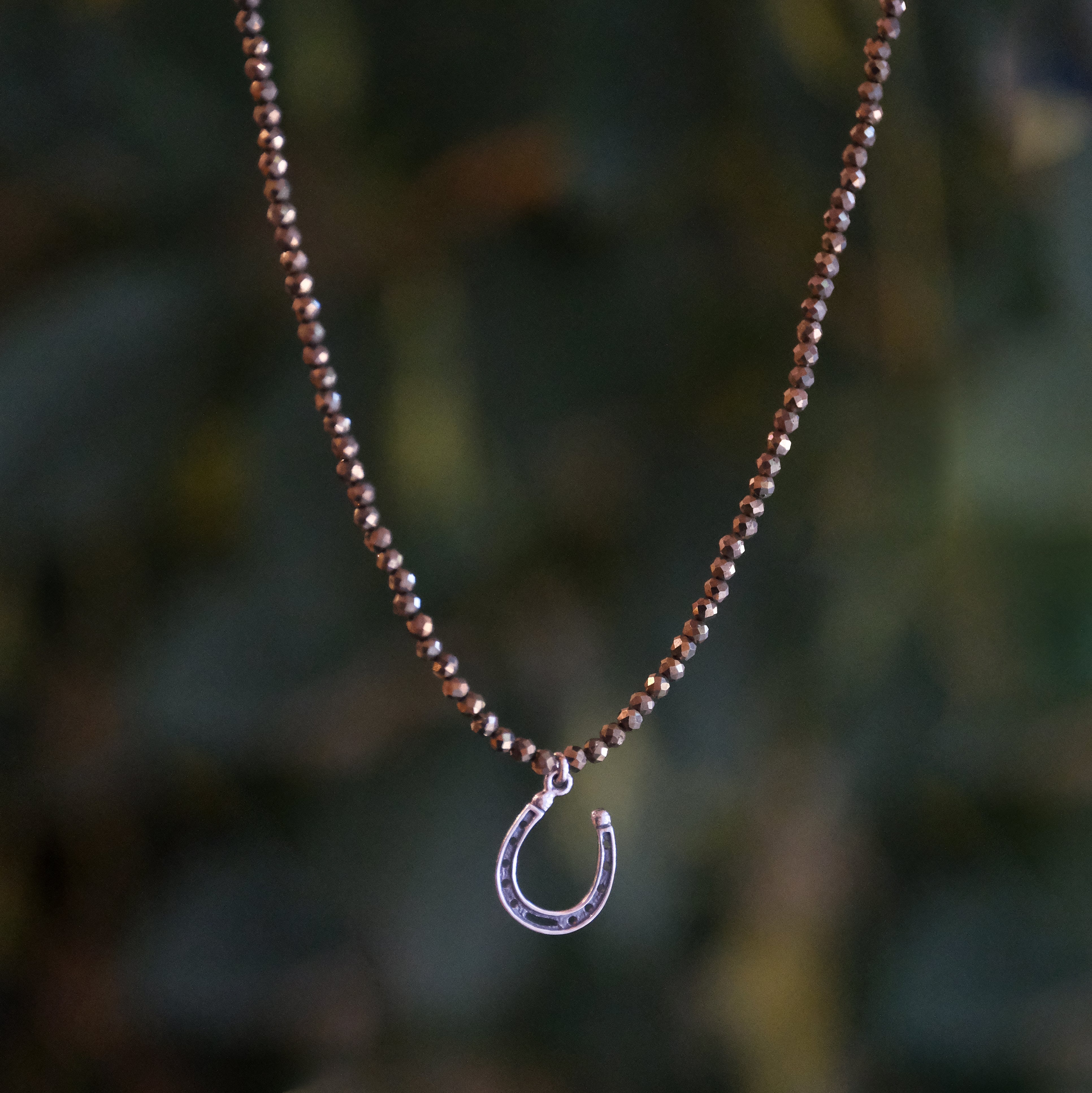 Pyrite + Sterling Good Luck Necklace
