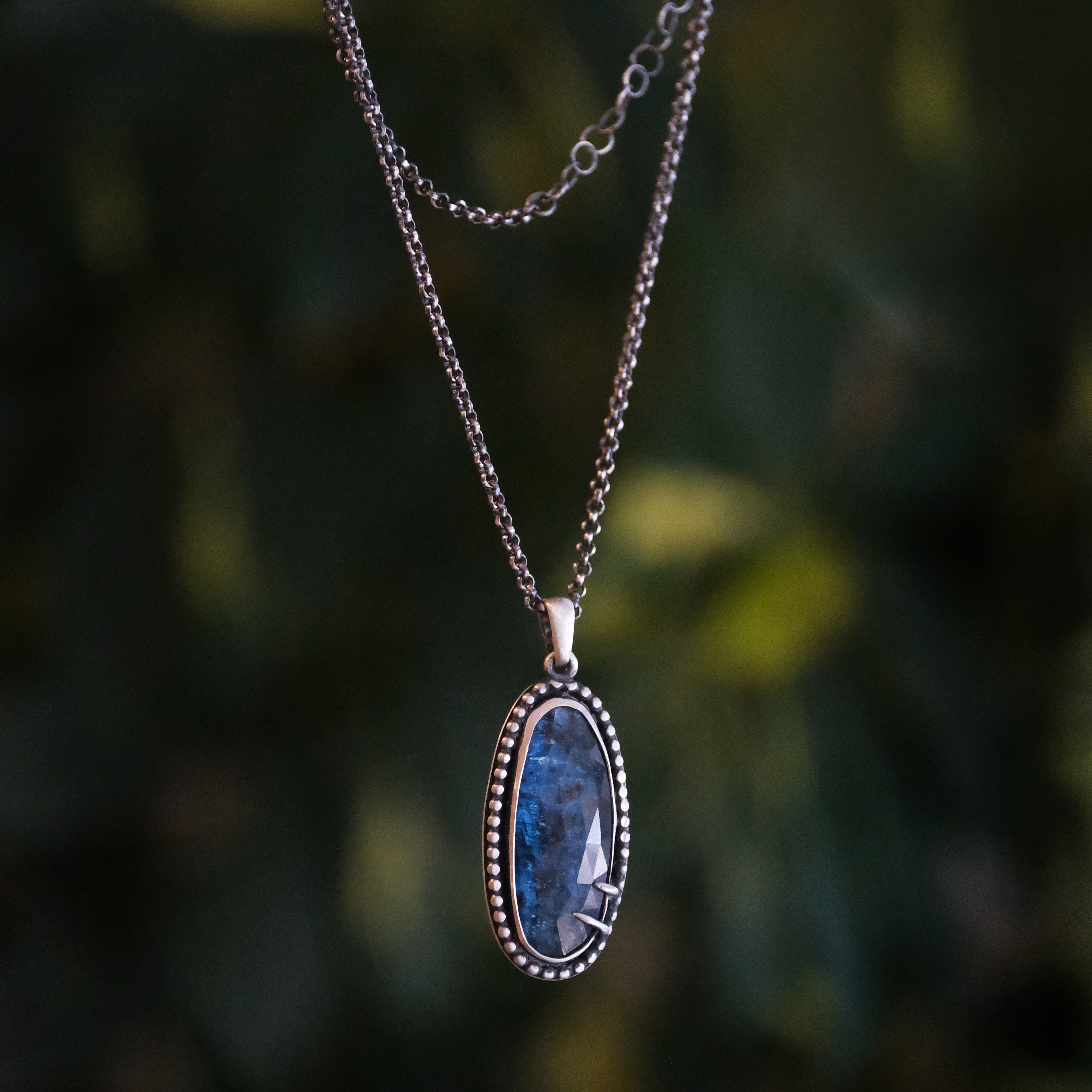 Kyanite + Sterling Talona Necklace - One of a Kind